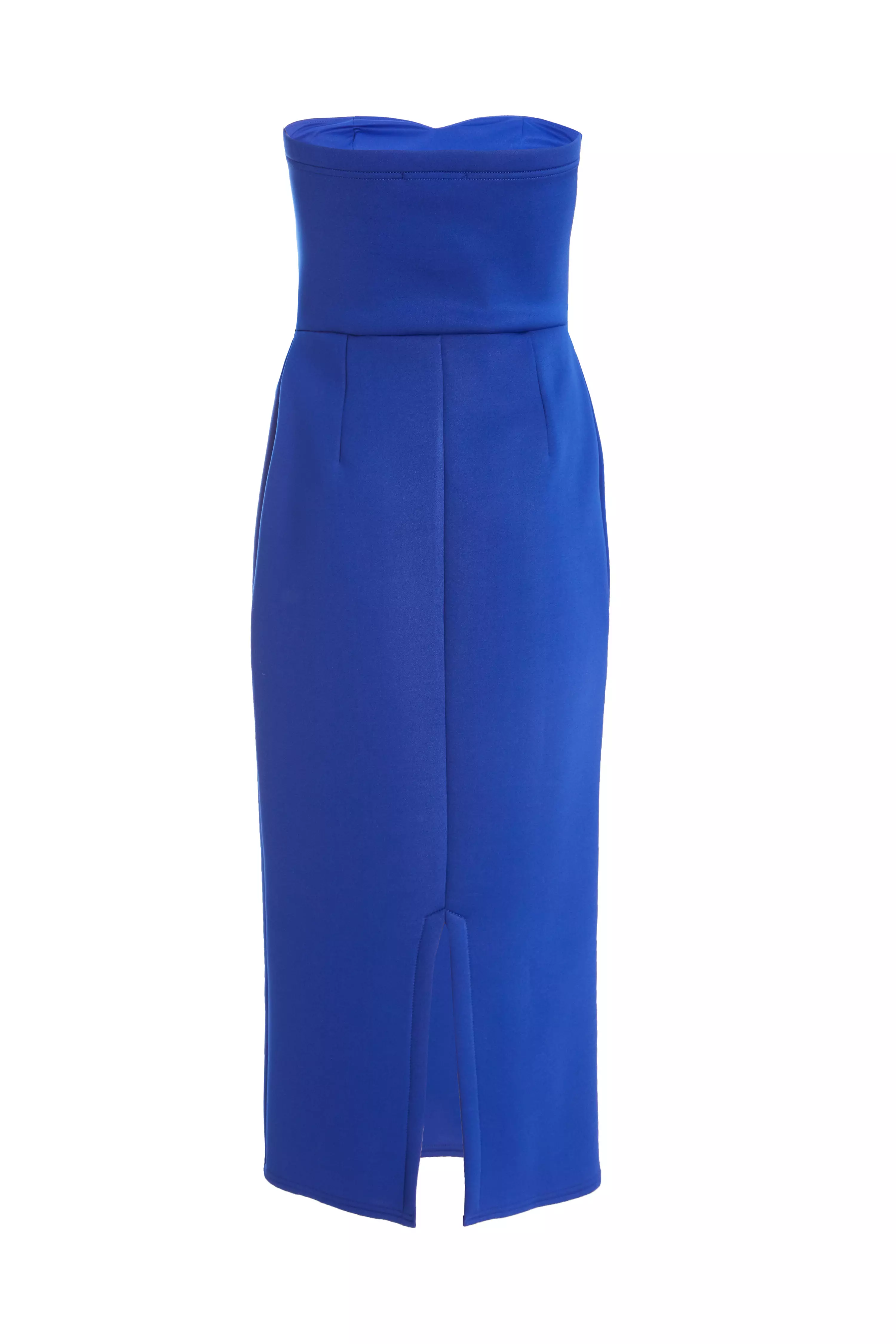 Royal Blue Bandeau Midaxi Dress