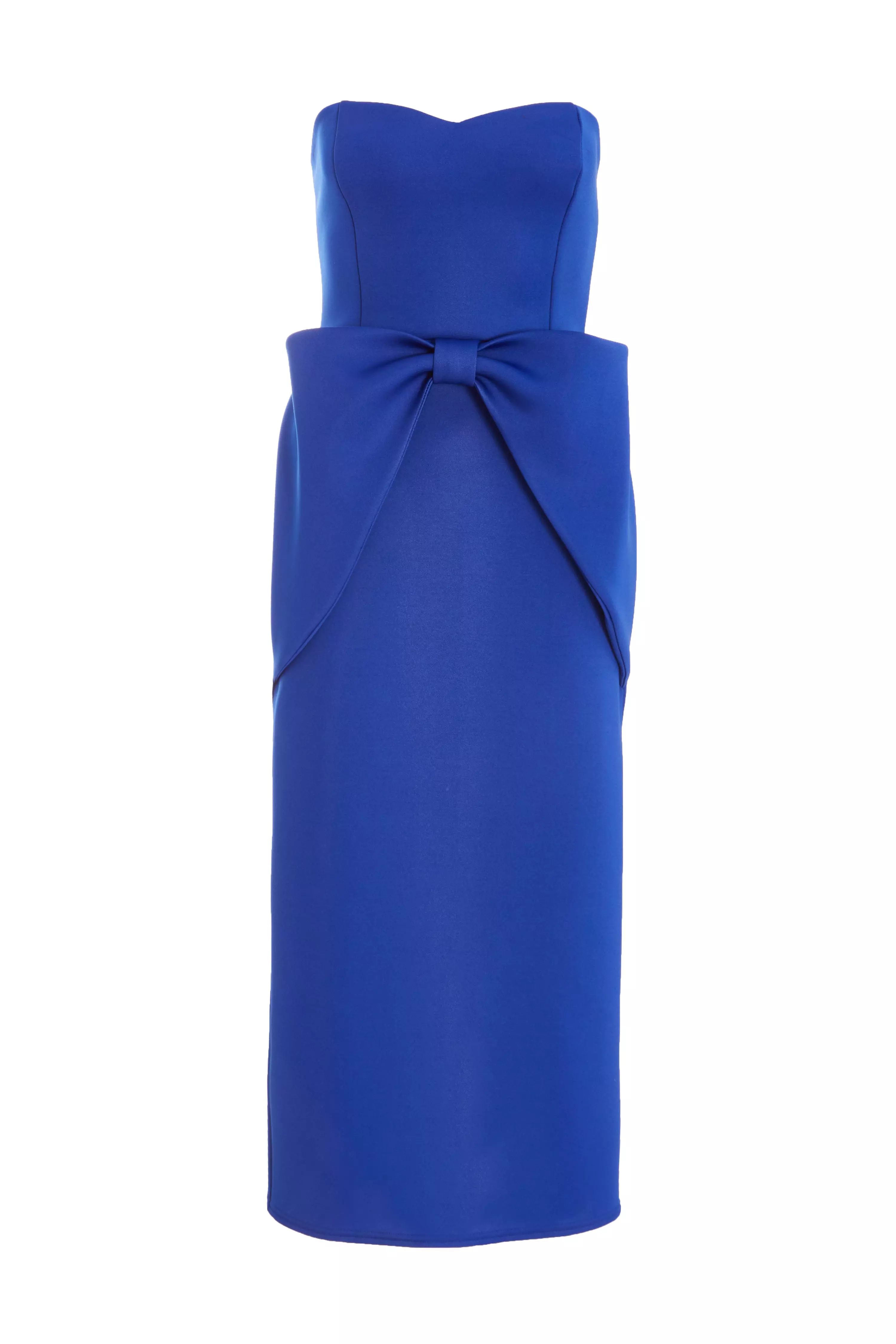 Royal Blue Bandeau Midaxi Dress