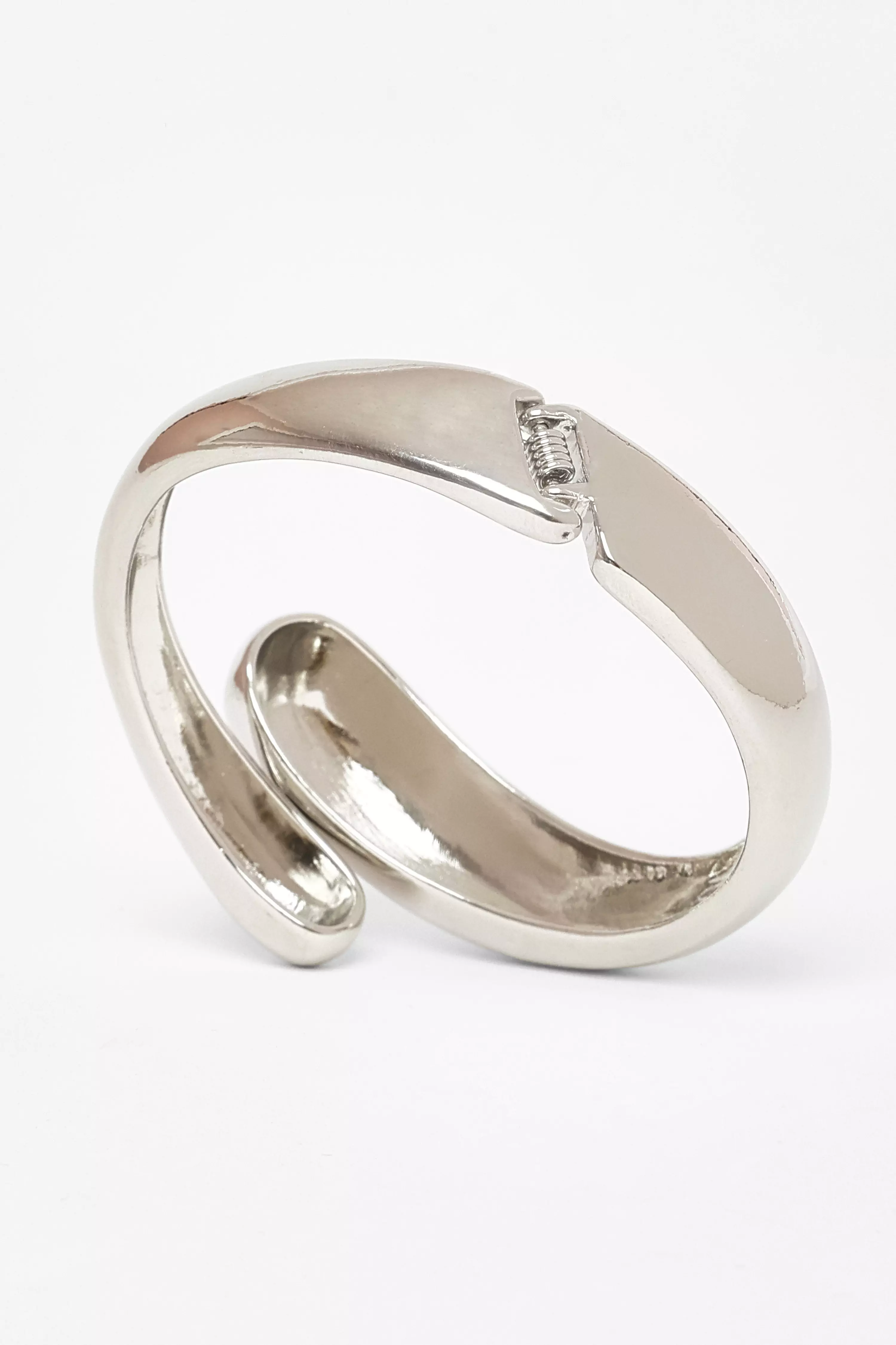 Silver Spiral Cuff Bracelet