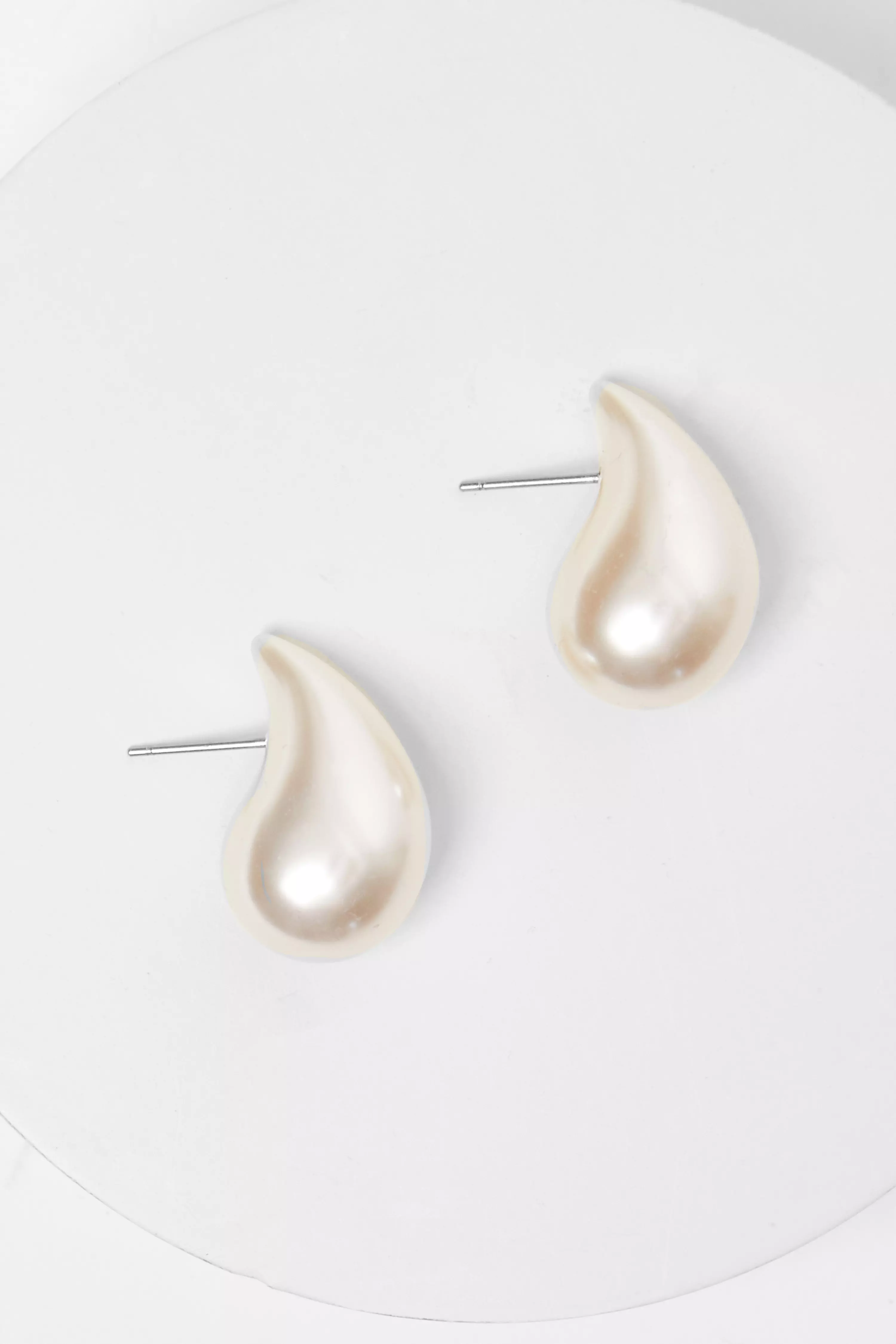 Pearlescent Tear Drop Studs