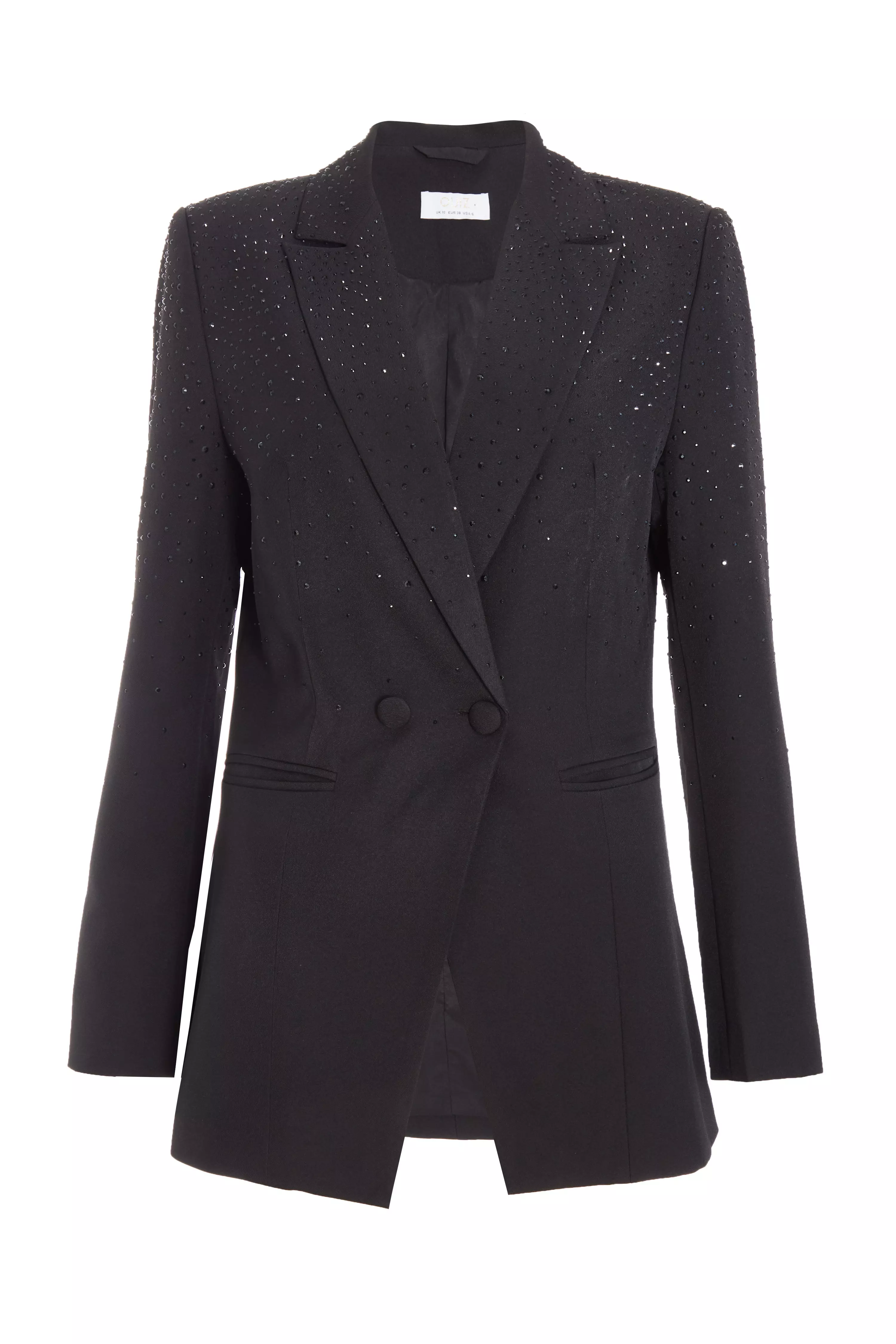 Black Embellished Blazer 