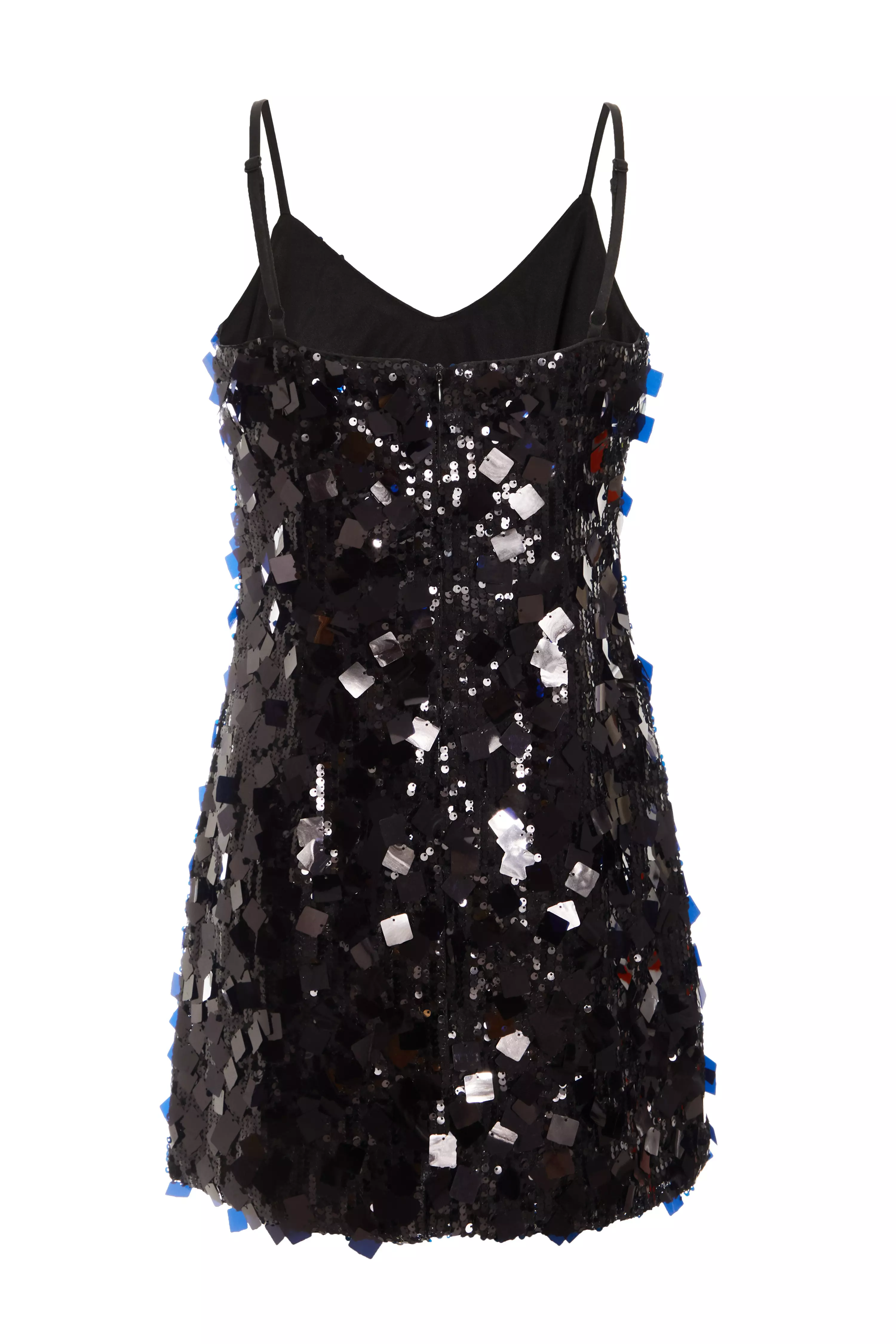 Black Sequin Mini Dress