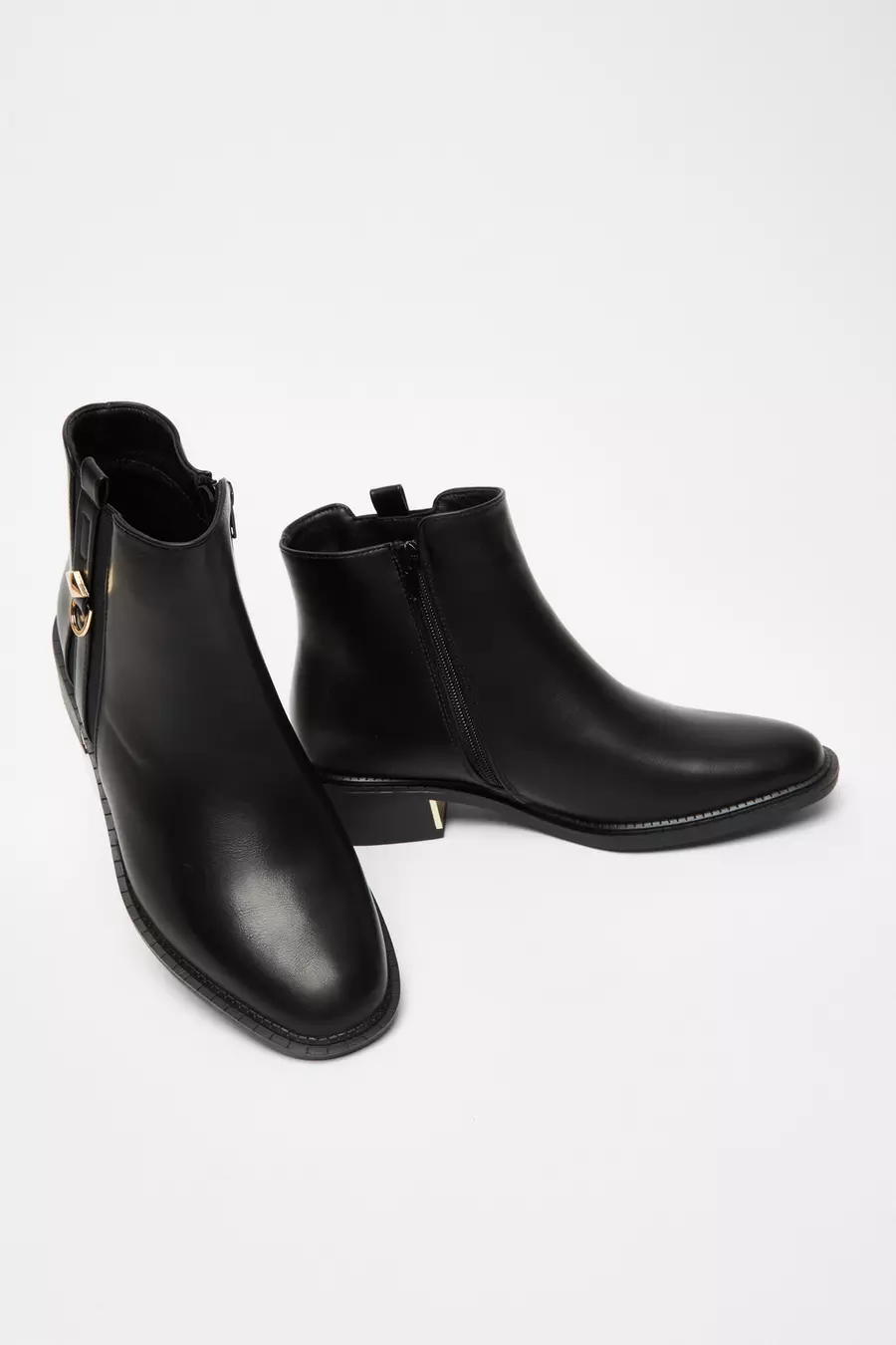 Flat wide ankle boots hotsell