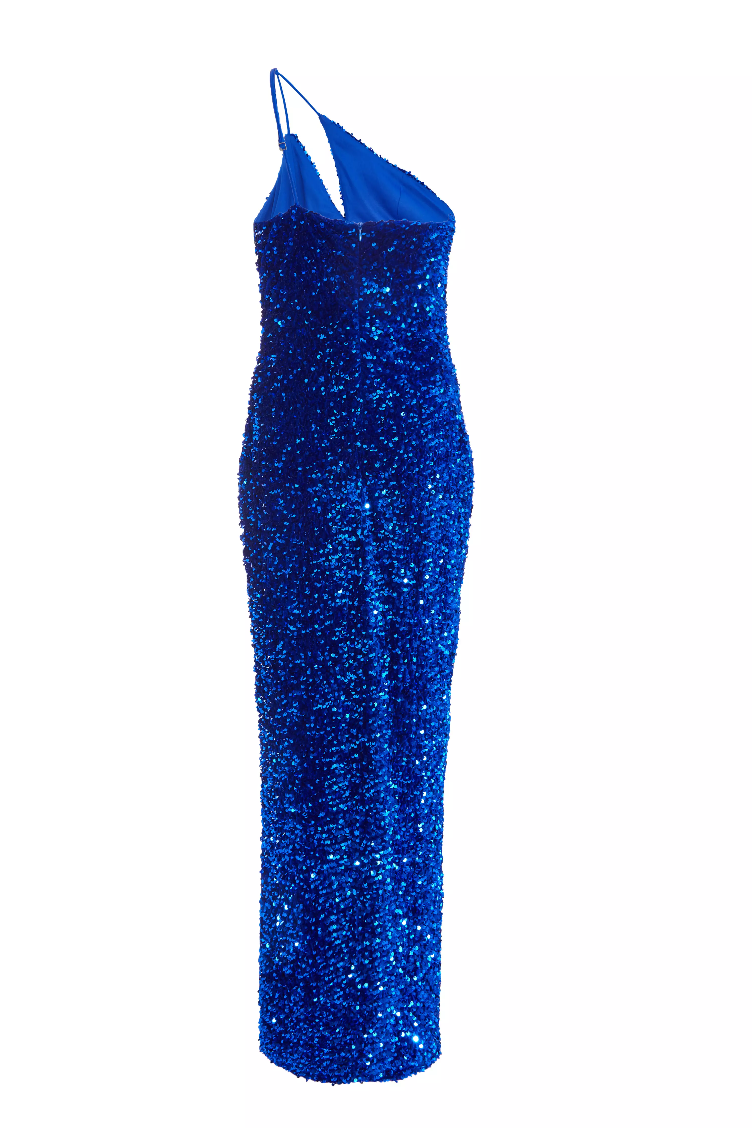 Royal Blue Sequin Maxi Dress