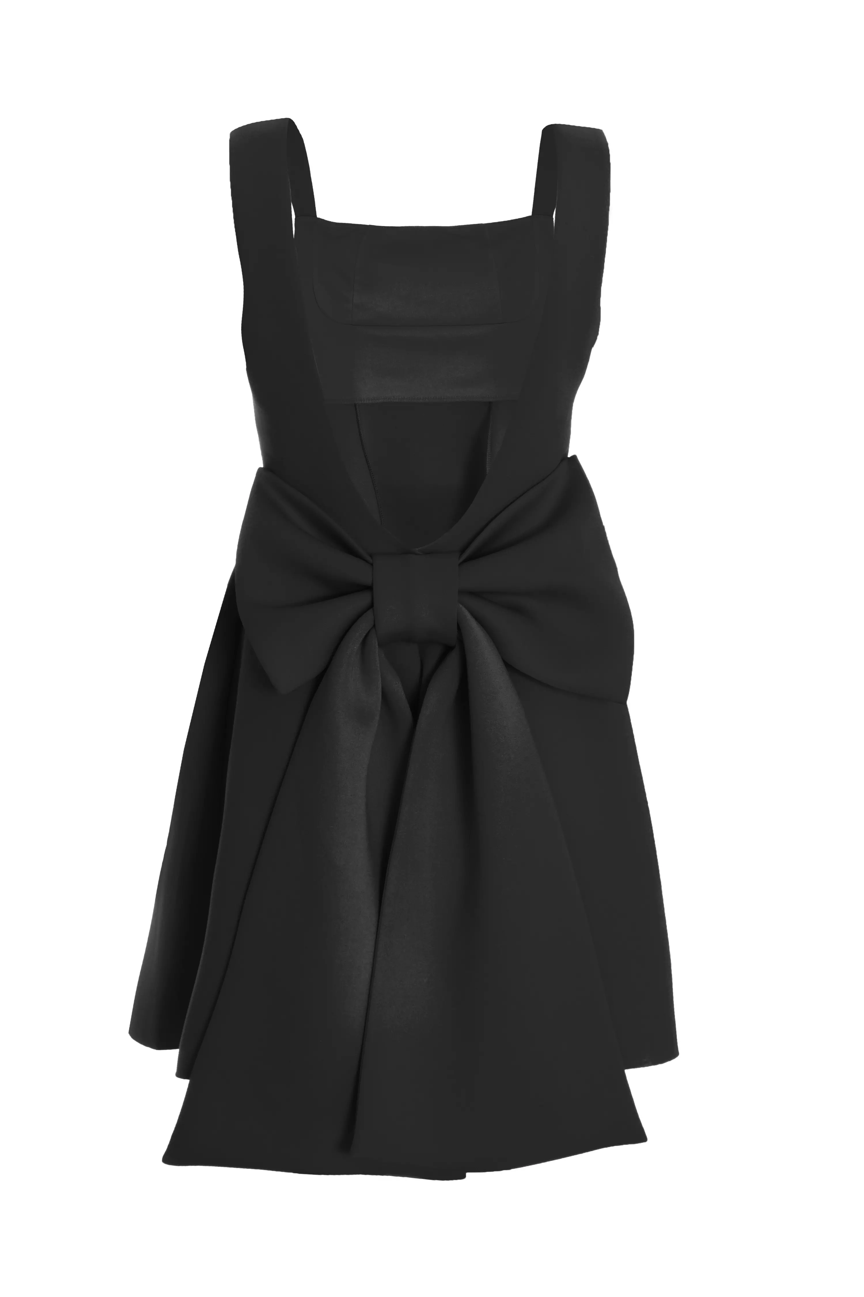 Black Bow Skater Dress