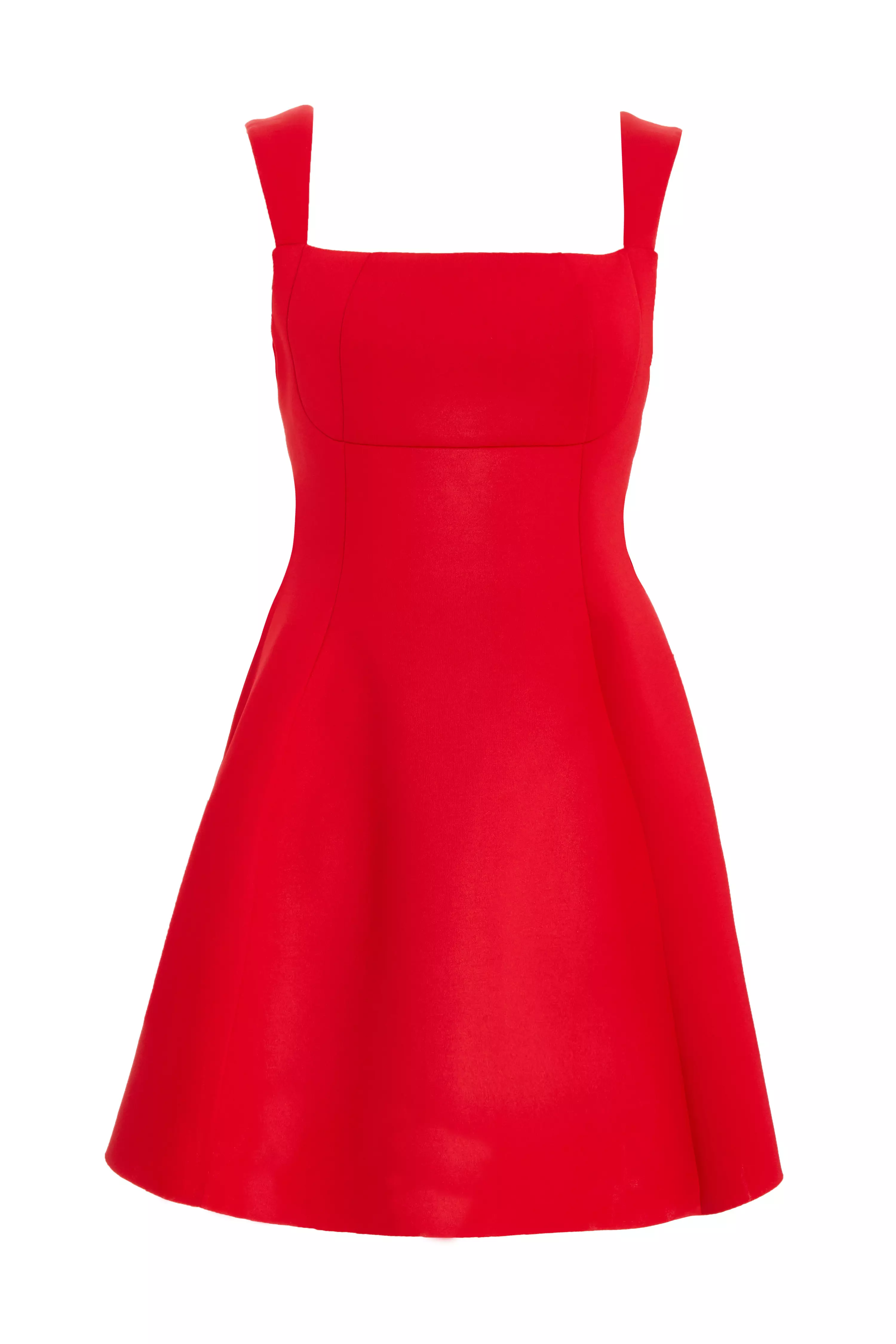 Red Bow Skater Dress