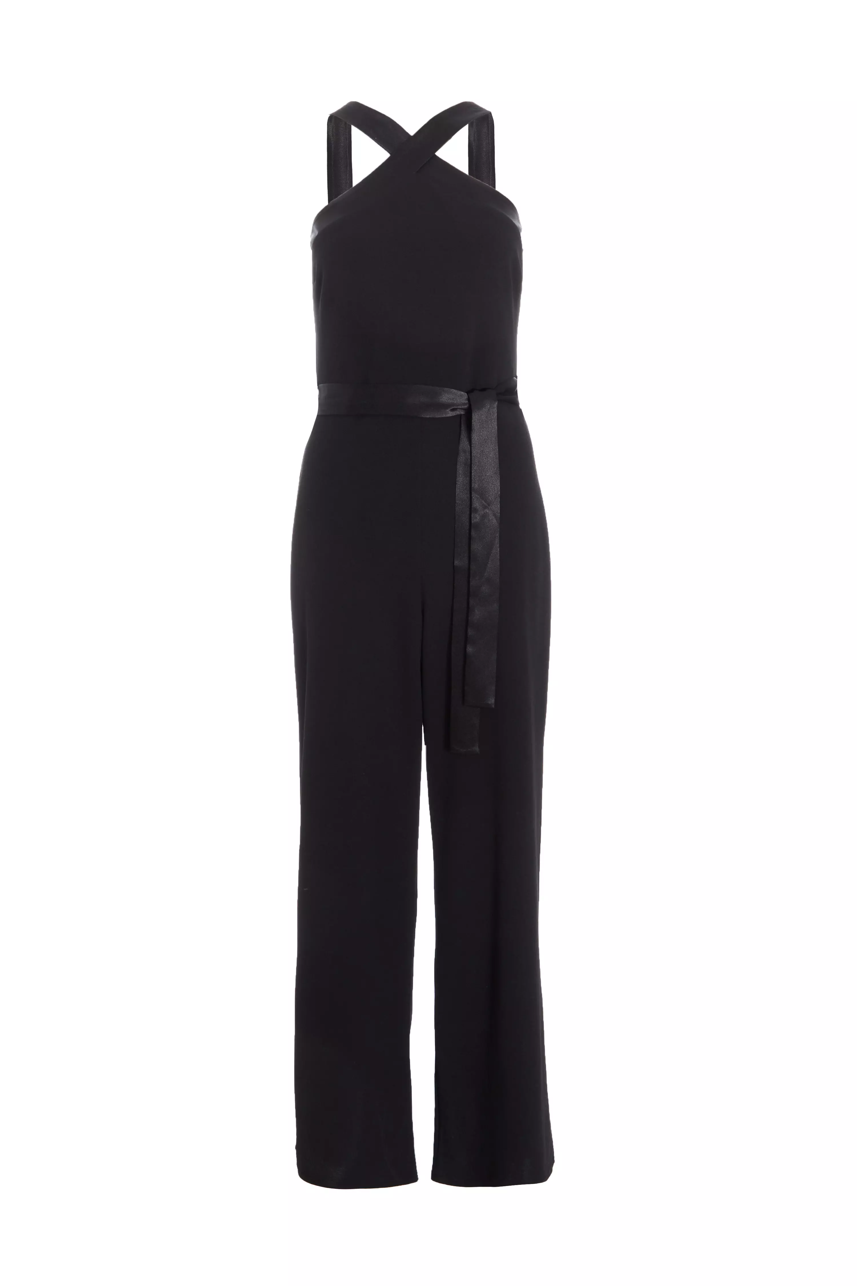 Black Halterneck Palazzo Jumpsuit