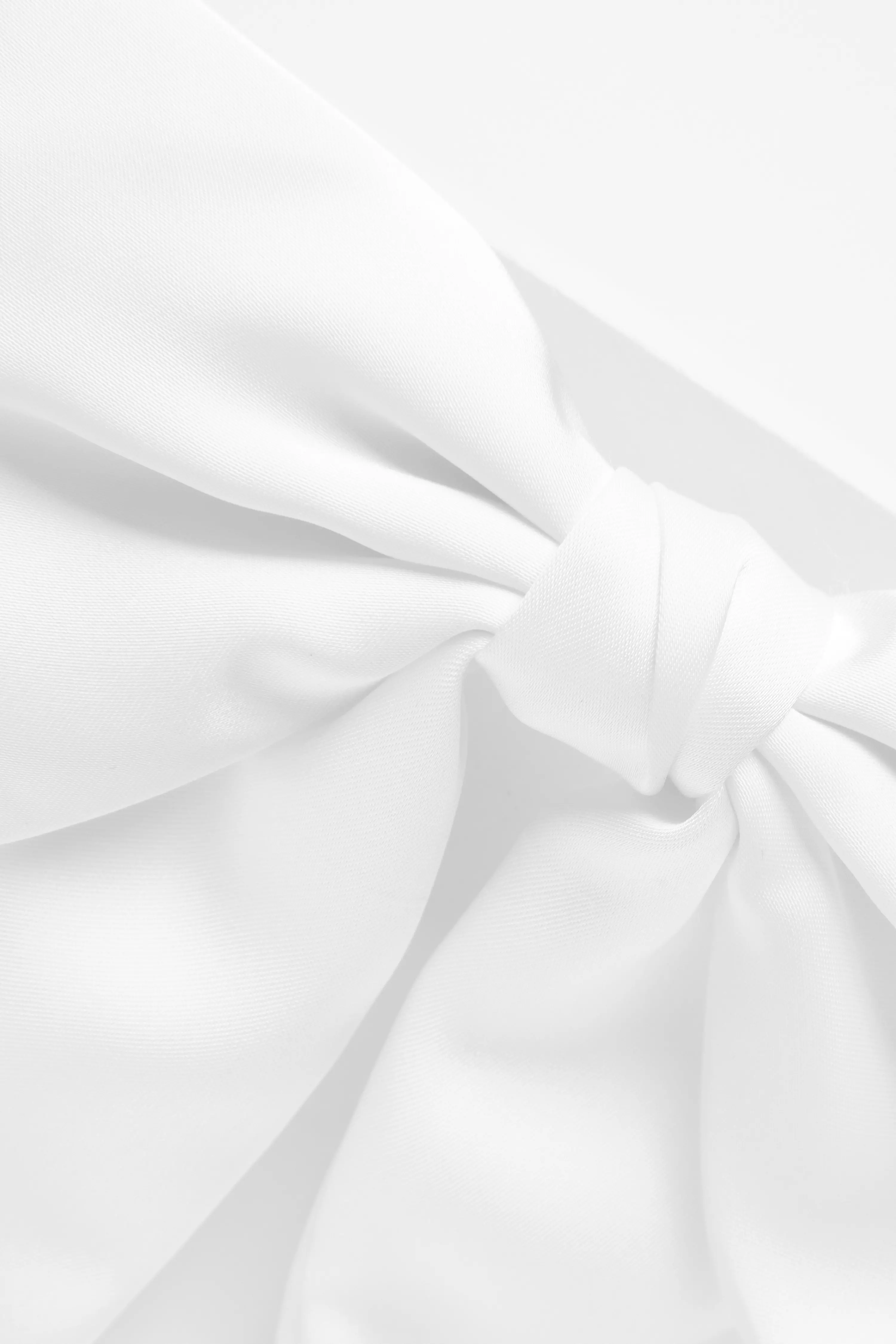 White Large Satin Hair Bow