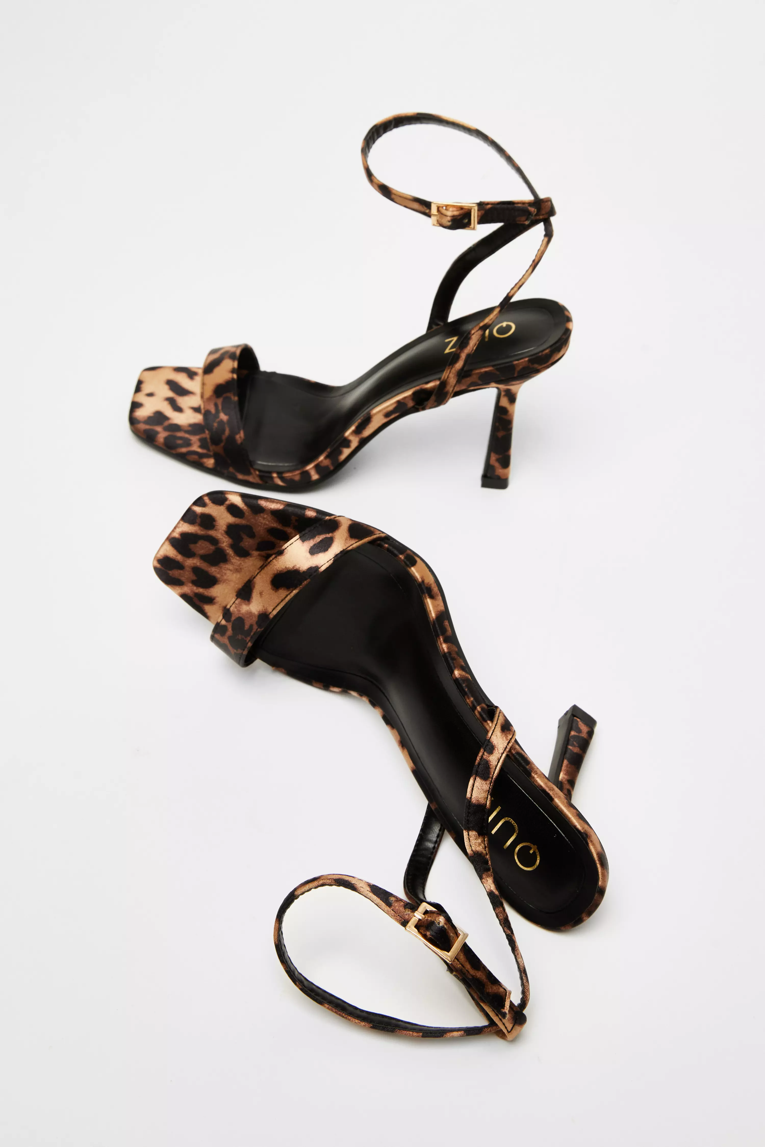 Leopard Print Barely There Heels