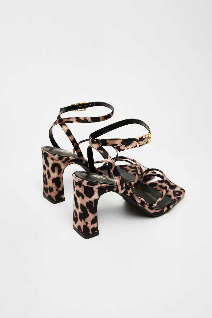 Leopard Print Heeled Sandals QUIZ Clothing