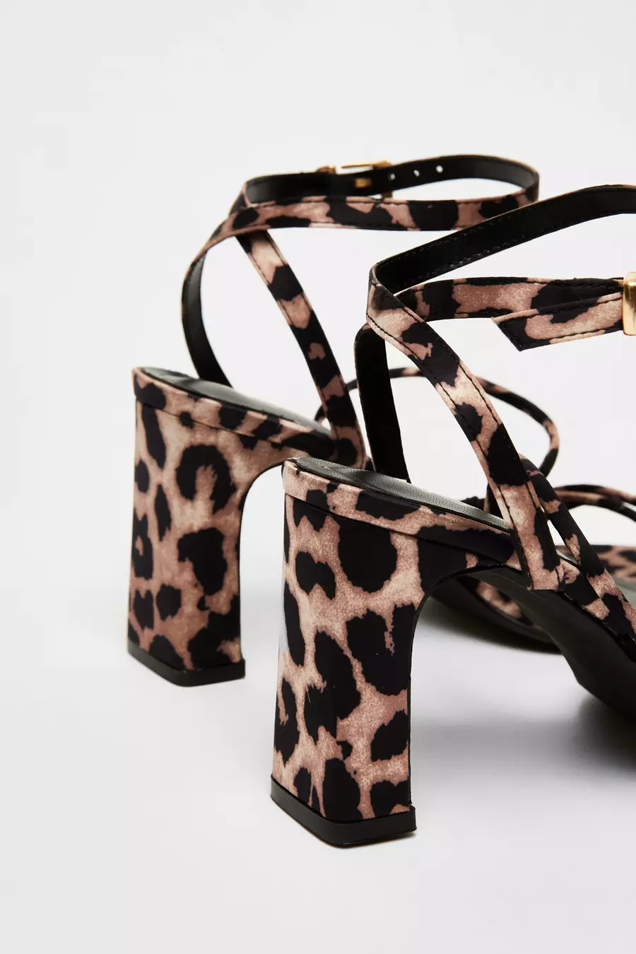 Printed sandals heels hotsell