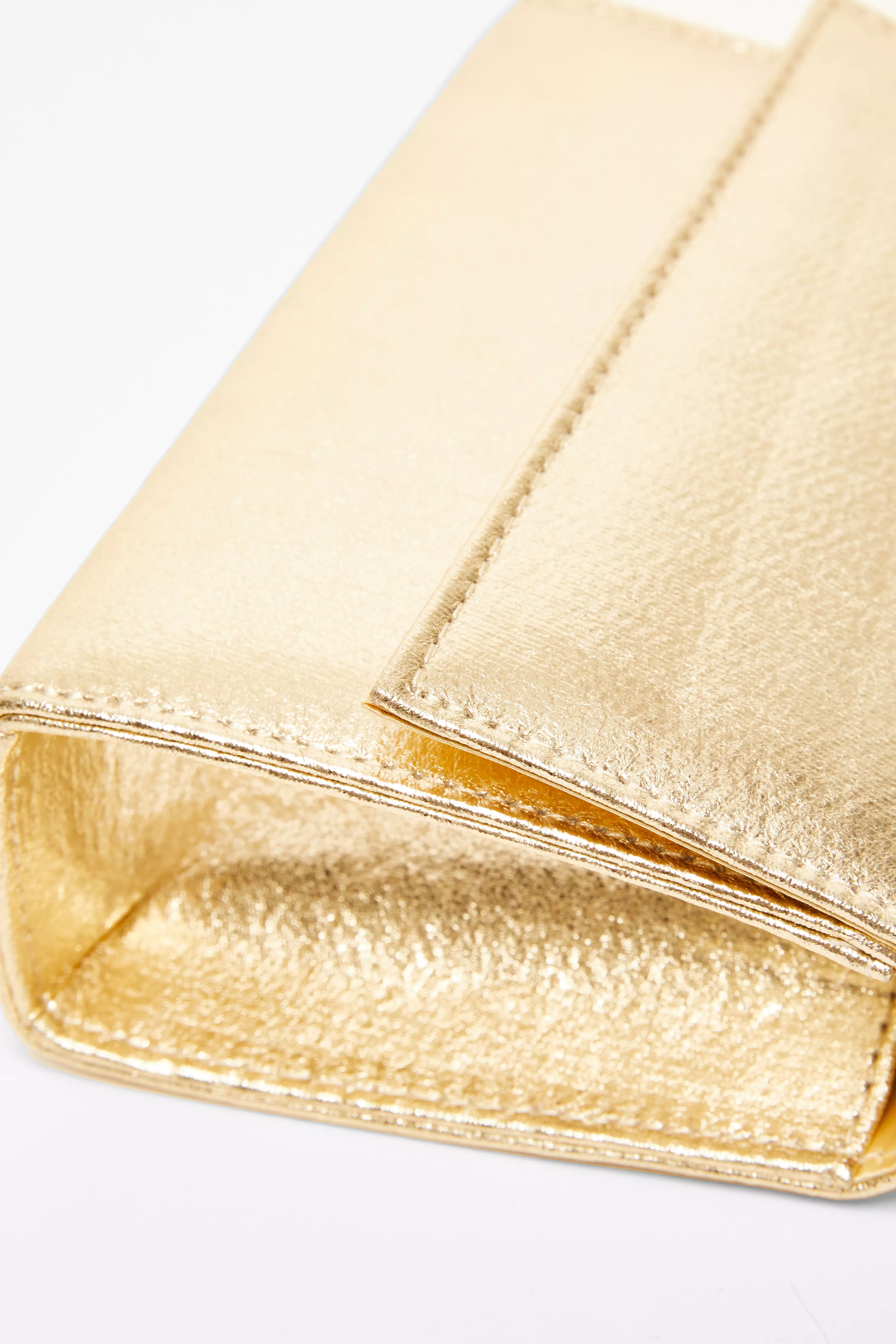 Gold Foil Top Handle Bag