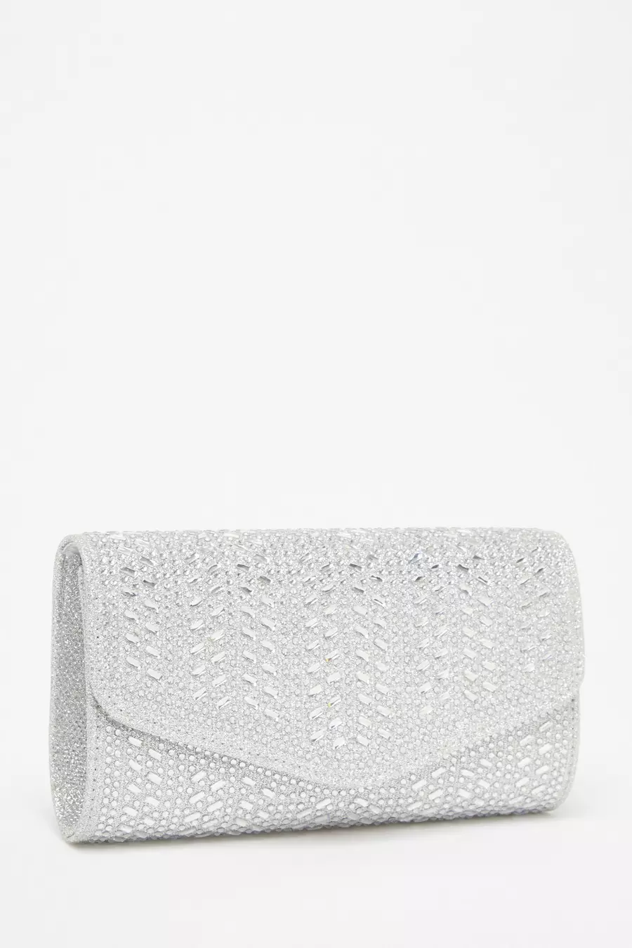 Silver sparkly clutch bag online