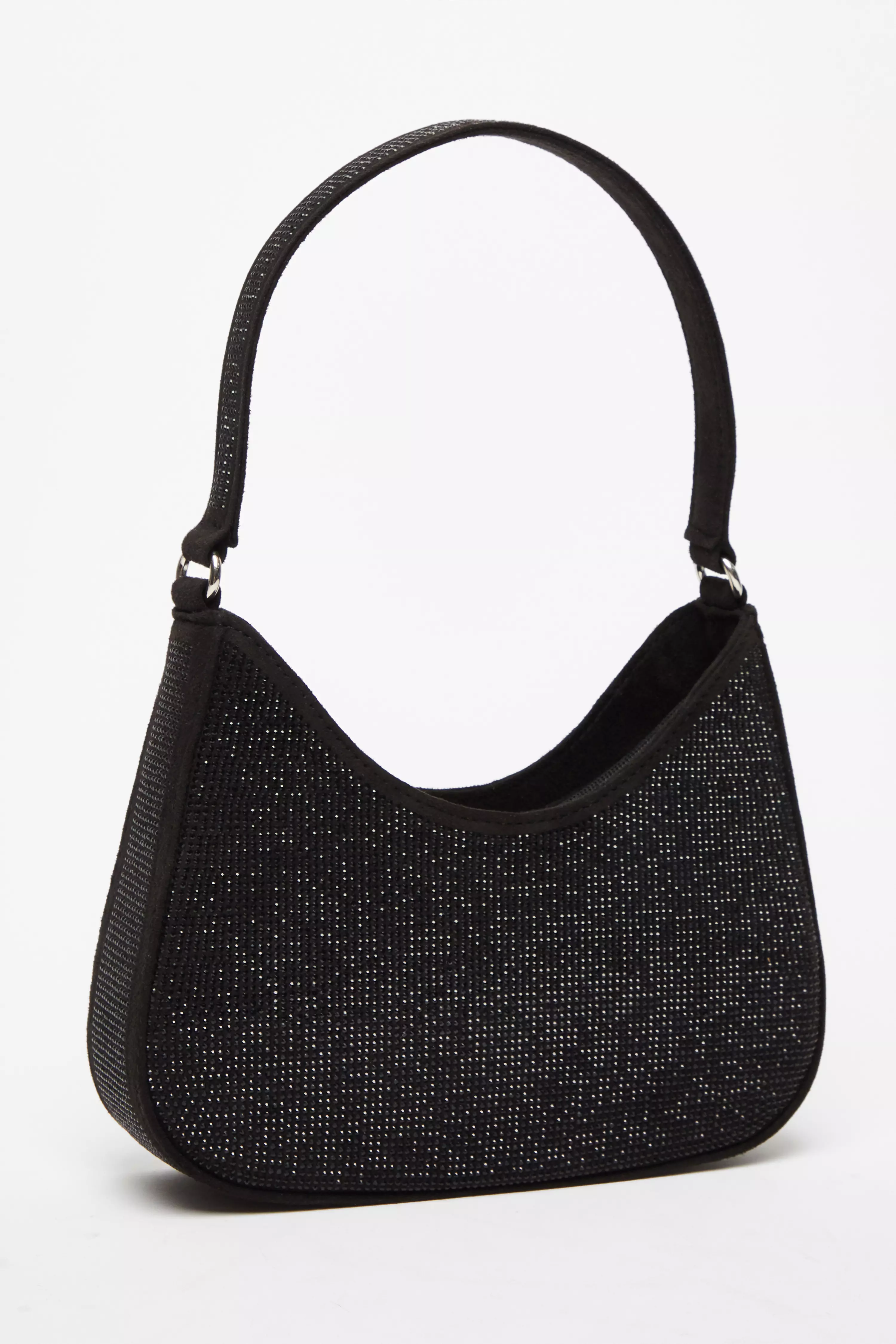 Black Diamante Shoulder Bag