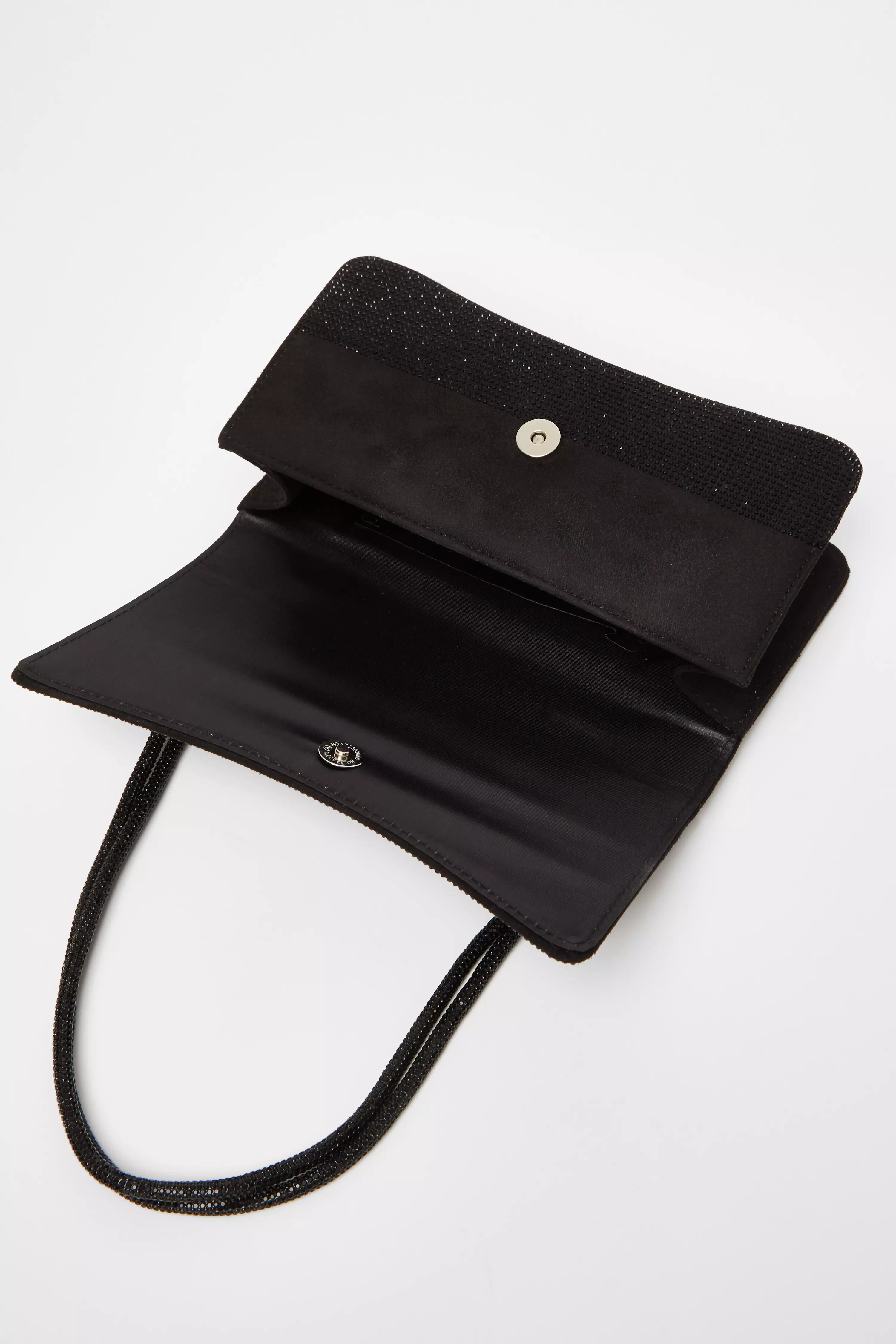 Black Diamante Shoulder Bag