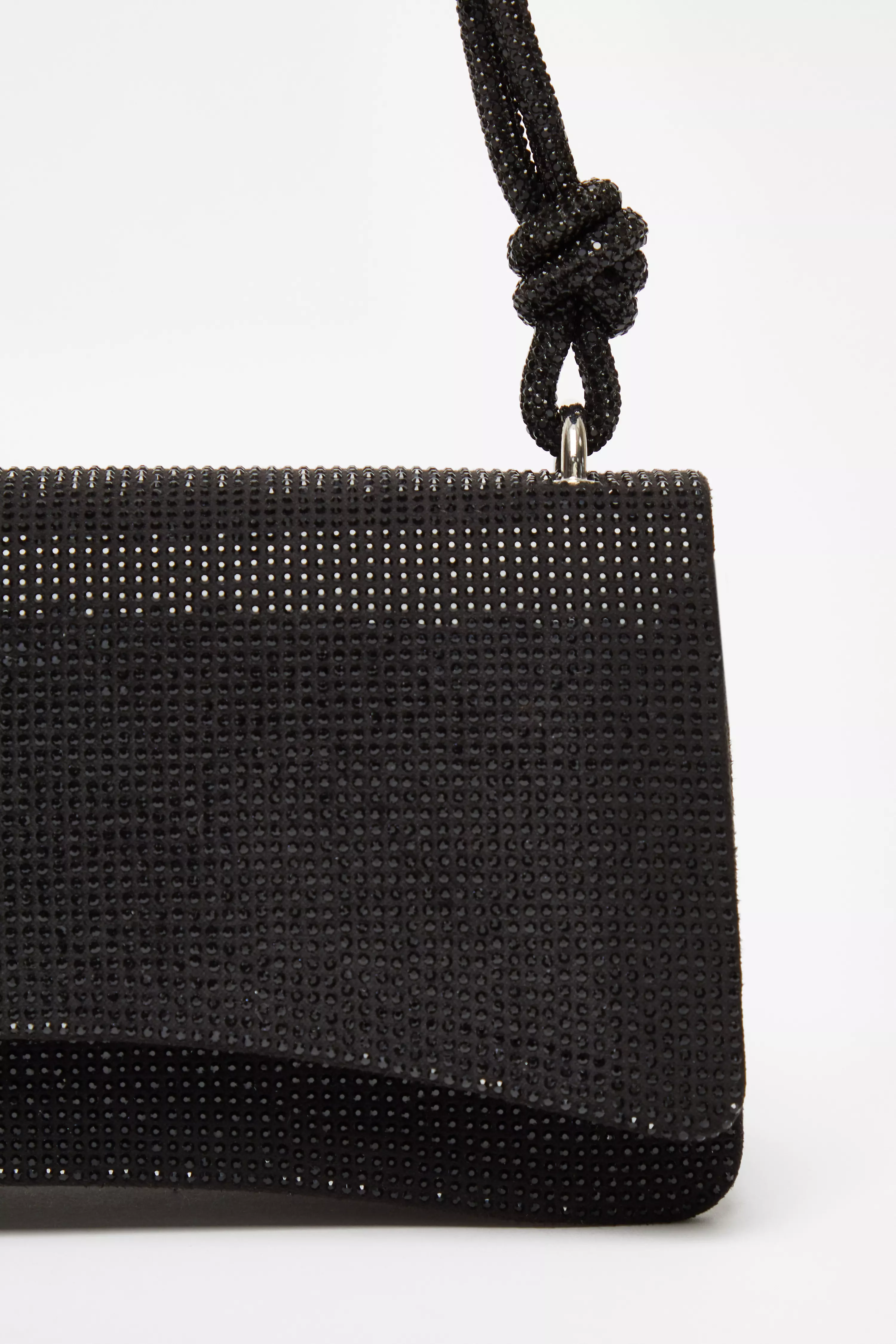 Black Diamante Shoulder Bag