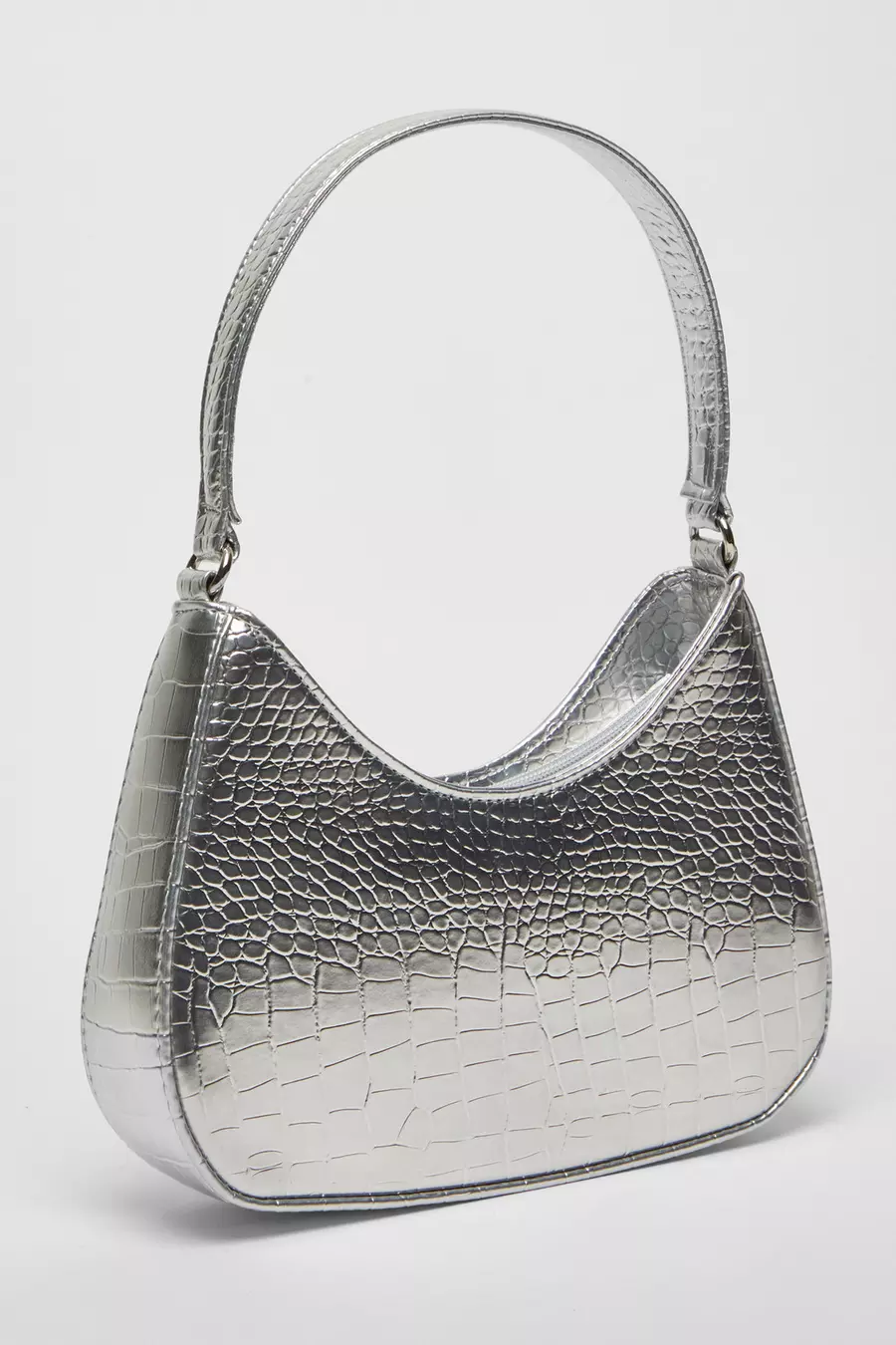 Silver croc bag sale