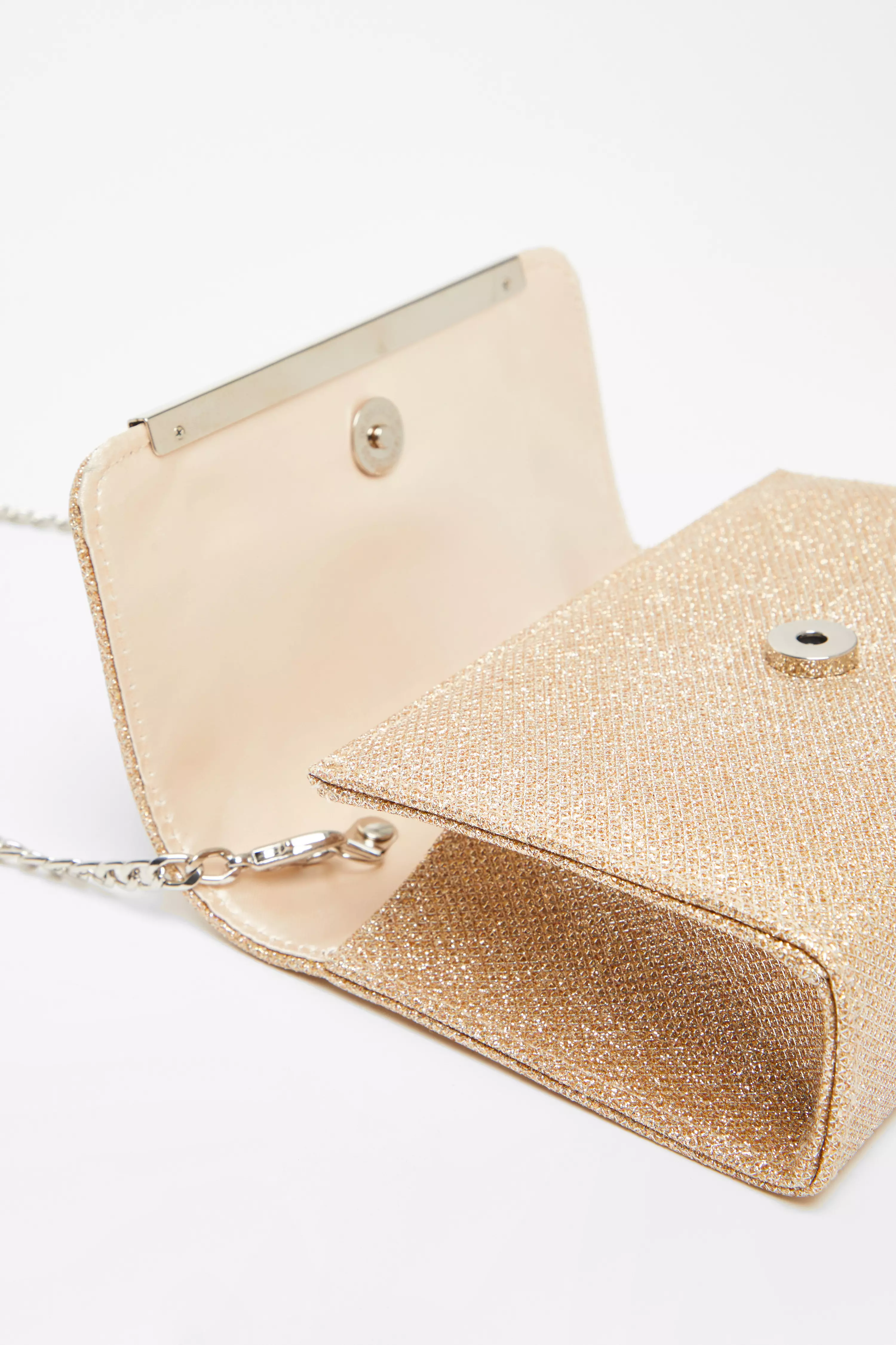 Gold Shimmer Clutch Bag