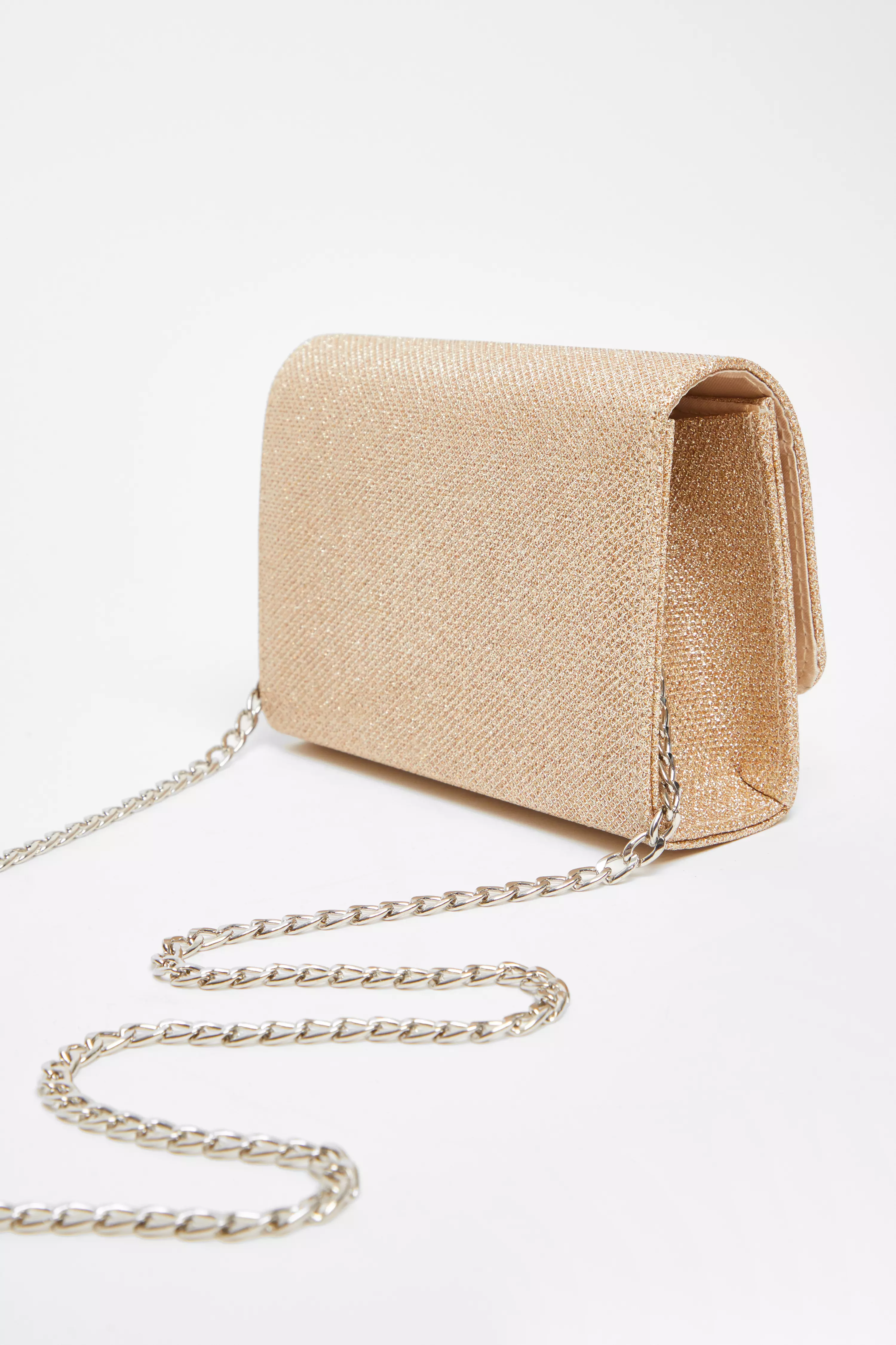 Gold Shimmer Clutch Bag