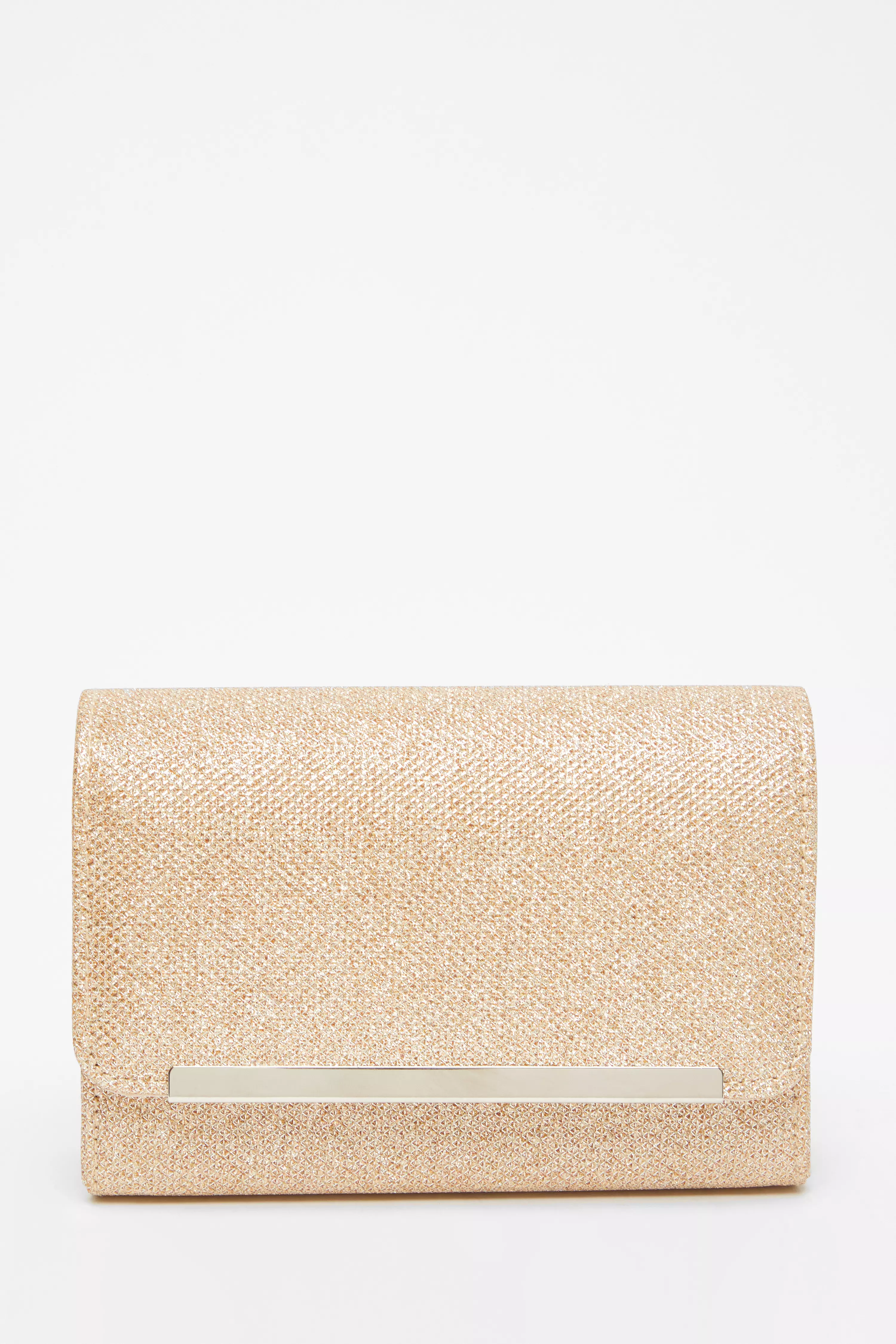 Gold Shimmer Clutch Bag