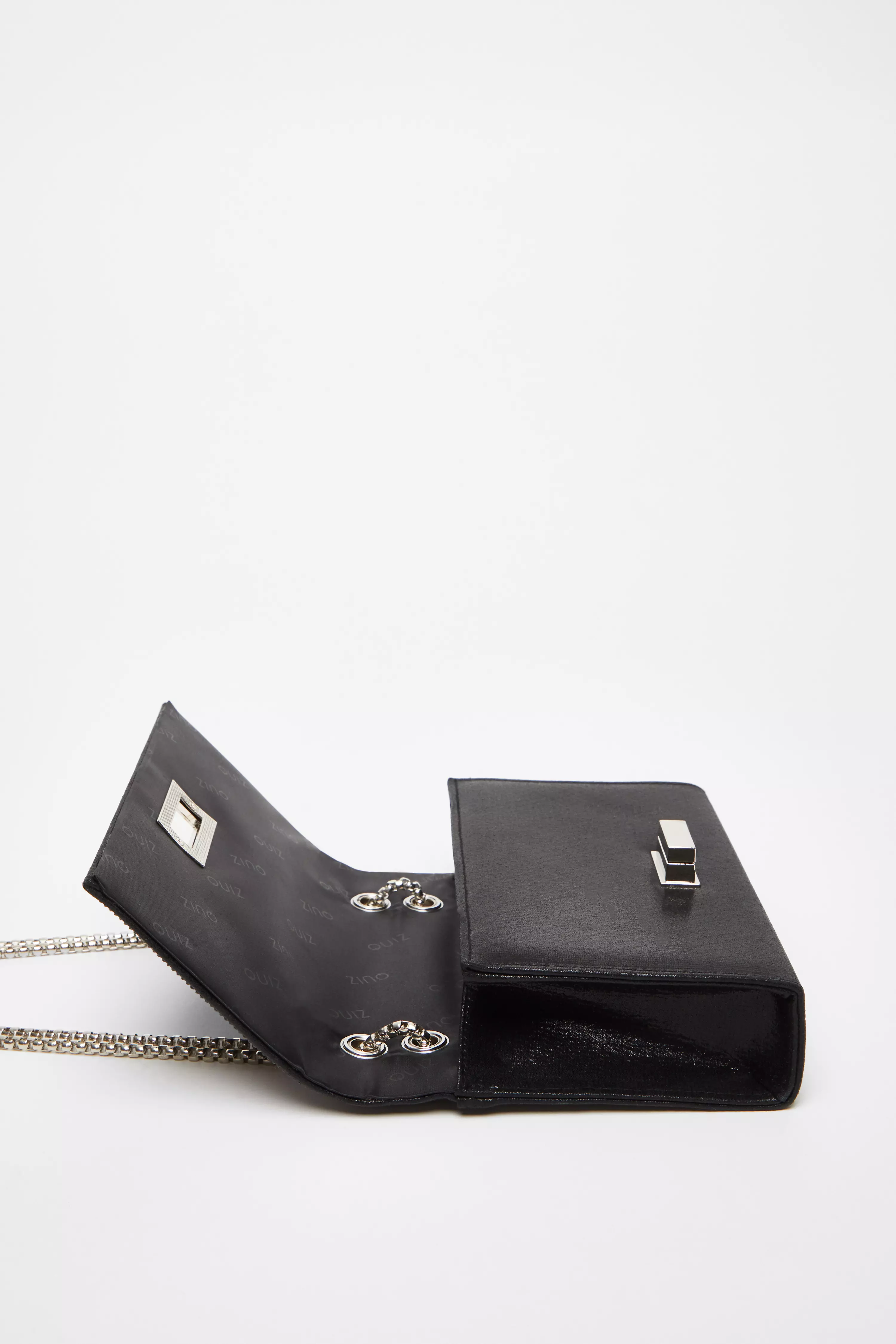 Black Diamante Crossbody Bag