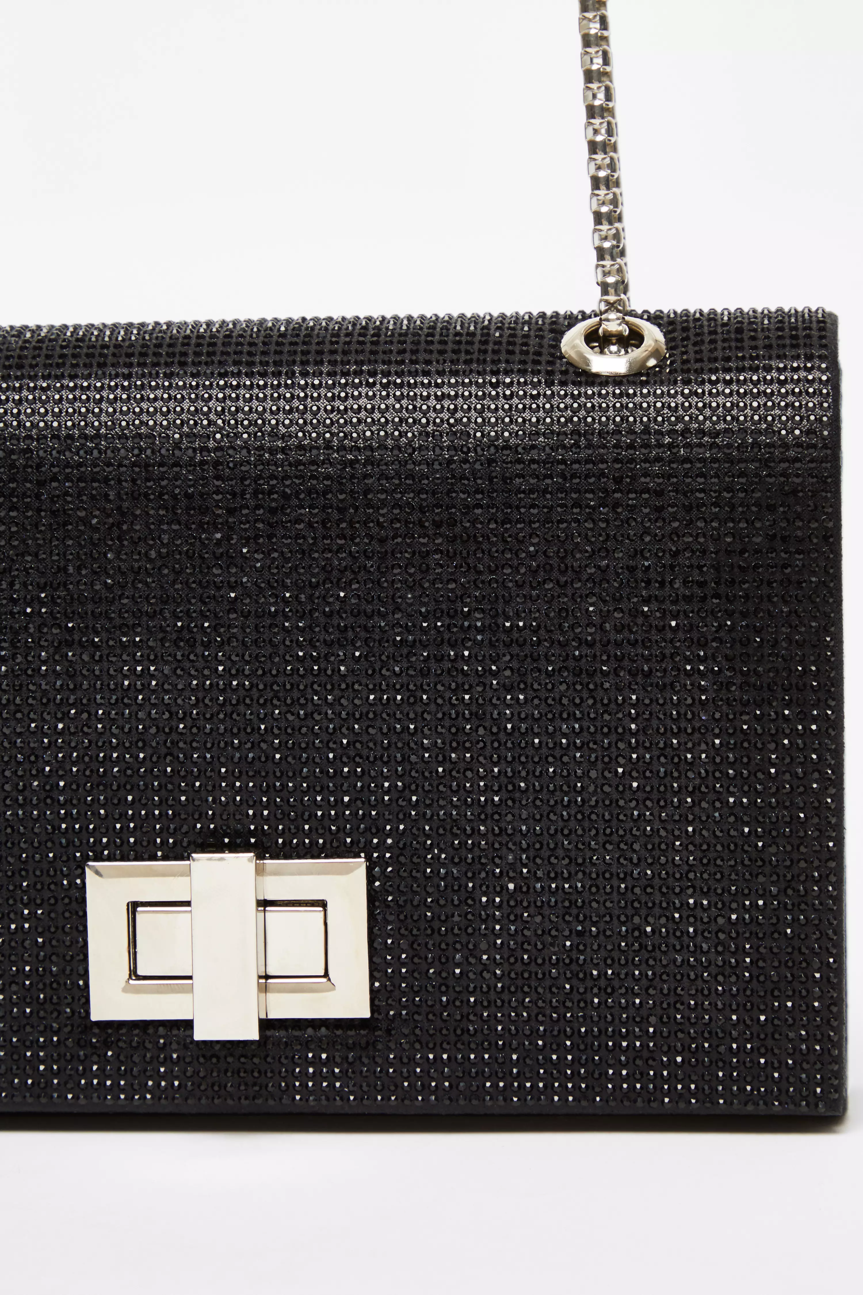 Black Diamante Crossbody Bag