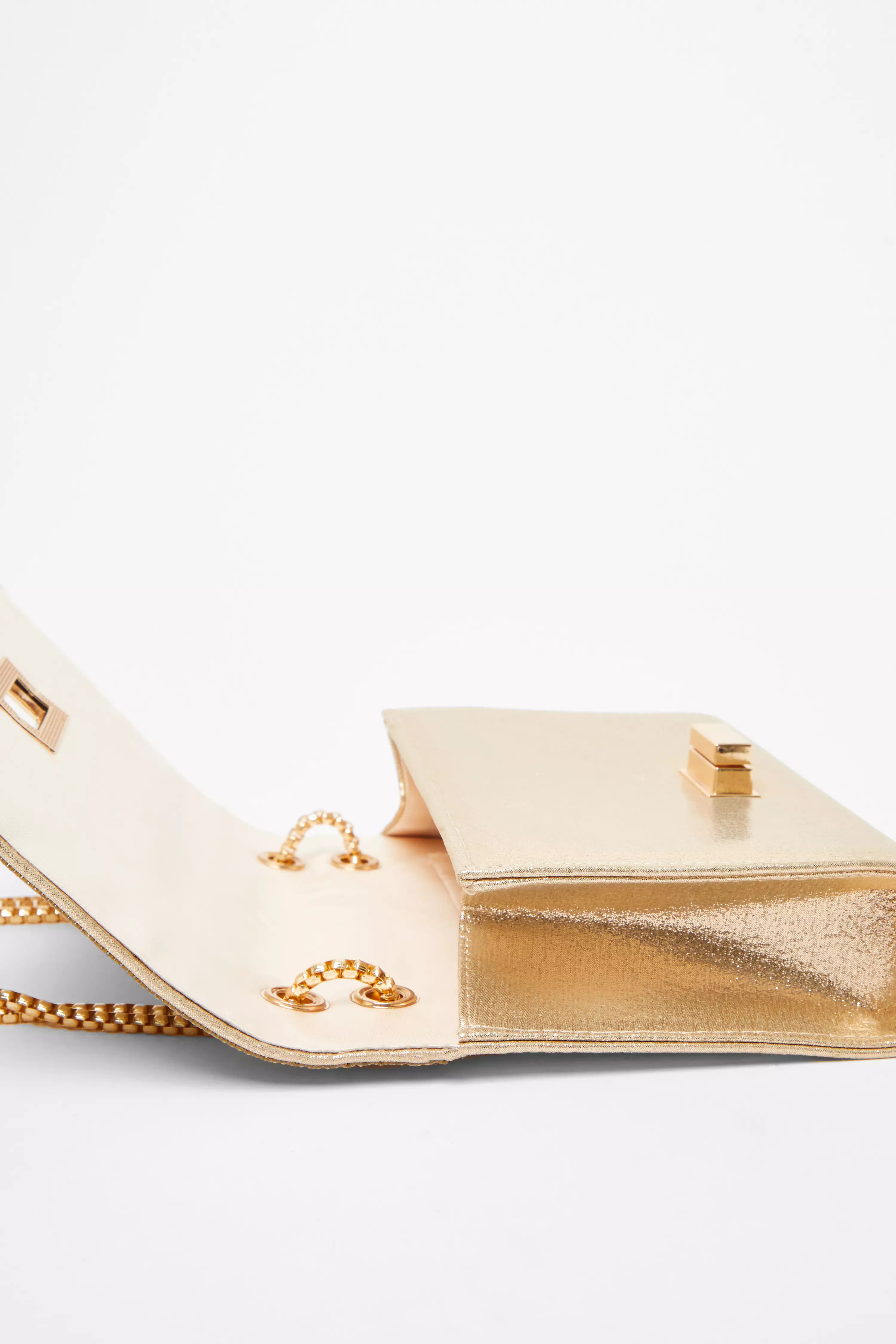 Gold Diamante Crossbody Bag