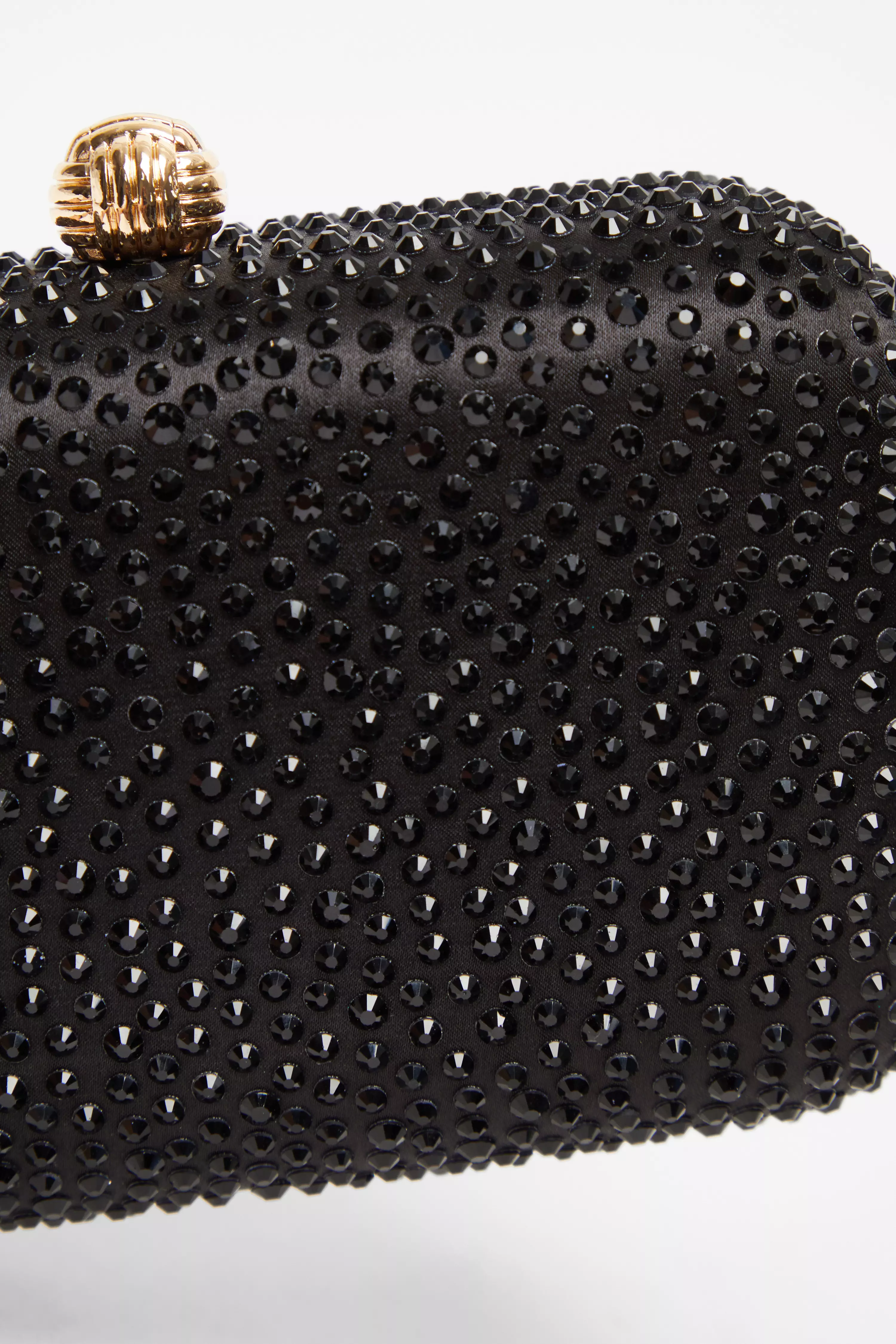 Black Embellished Box Bag