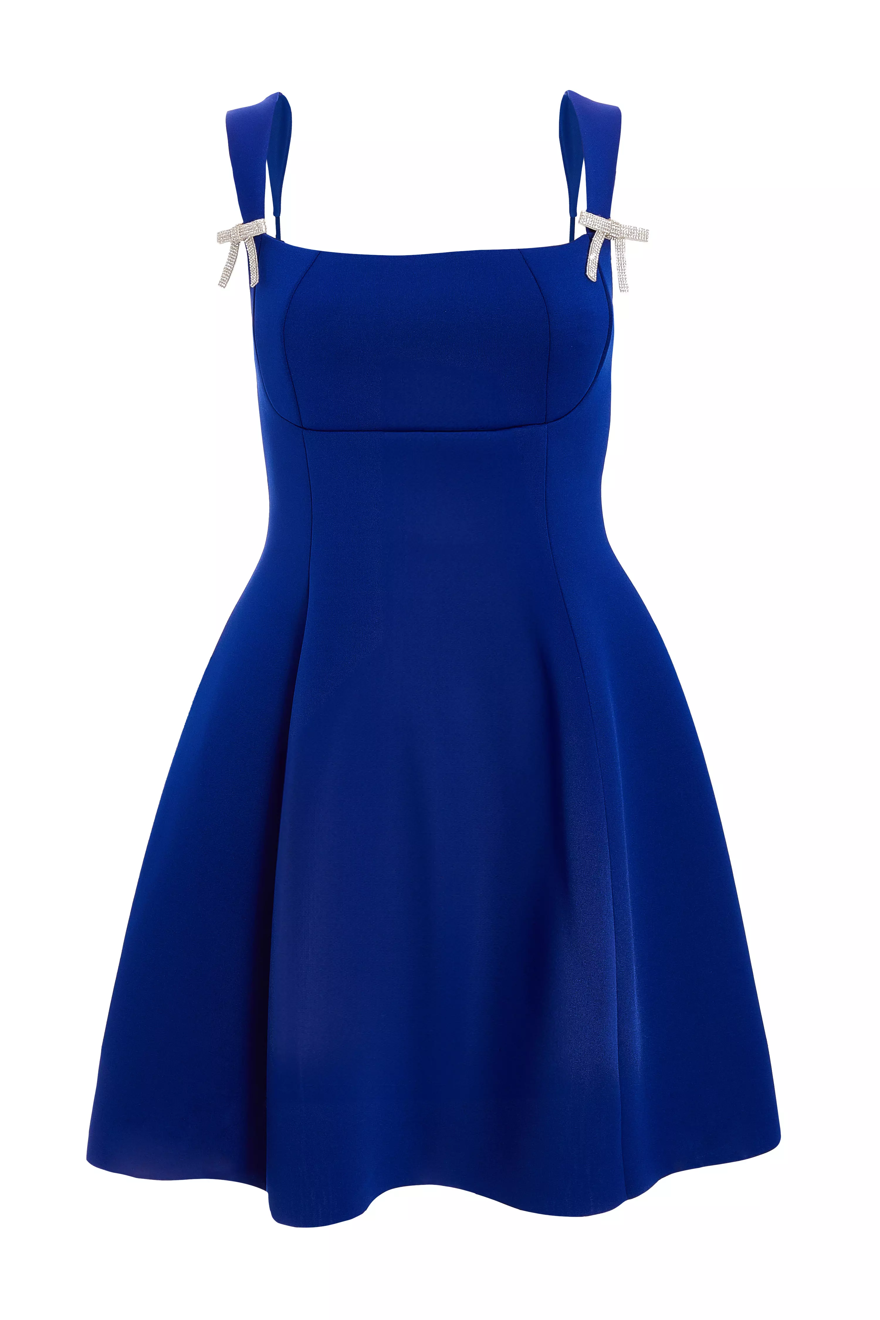 Royal Blue A-Line Mini Dress