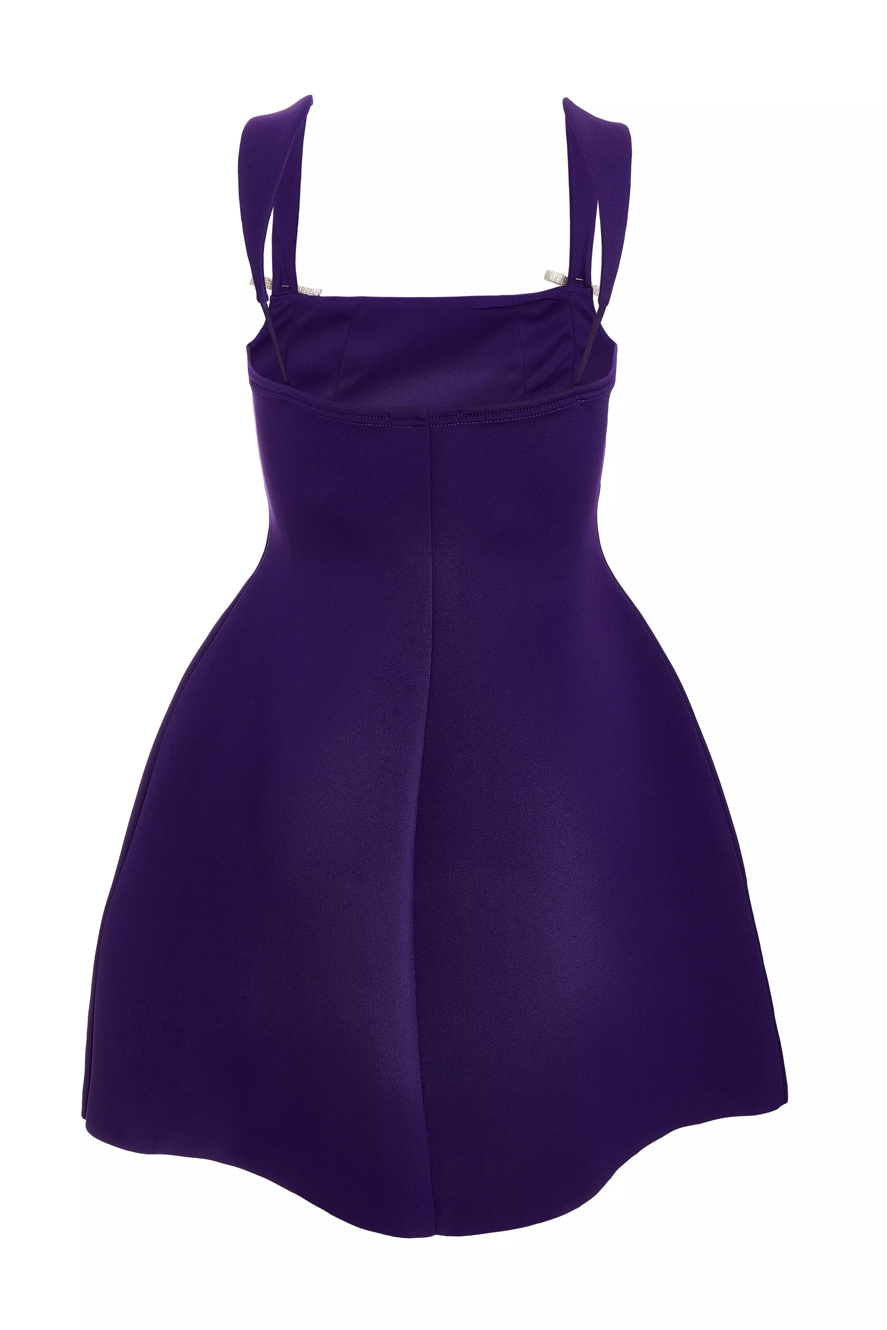 Purple A-Line Mini Dress