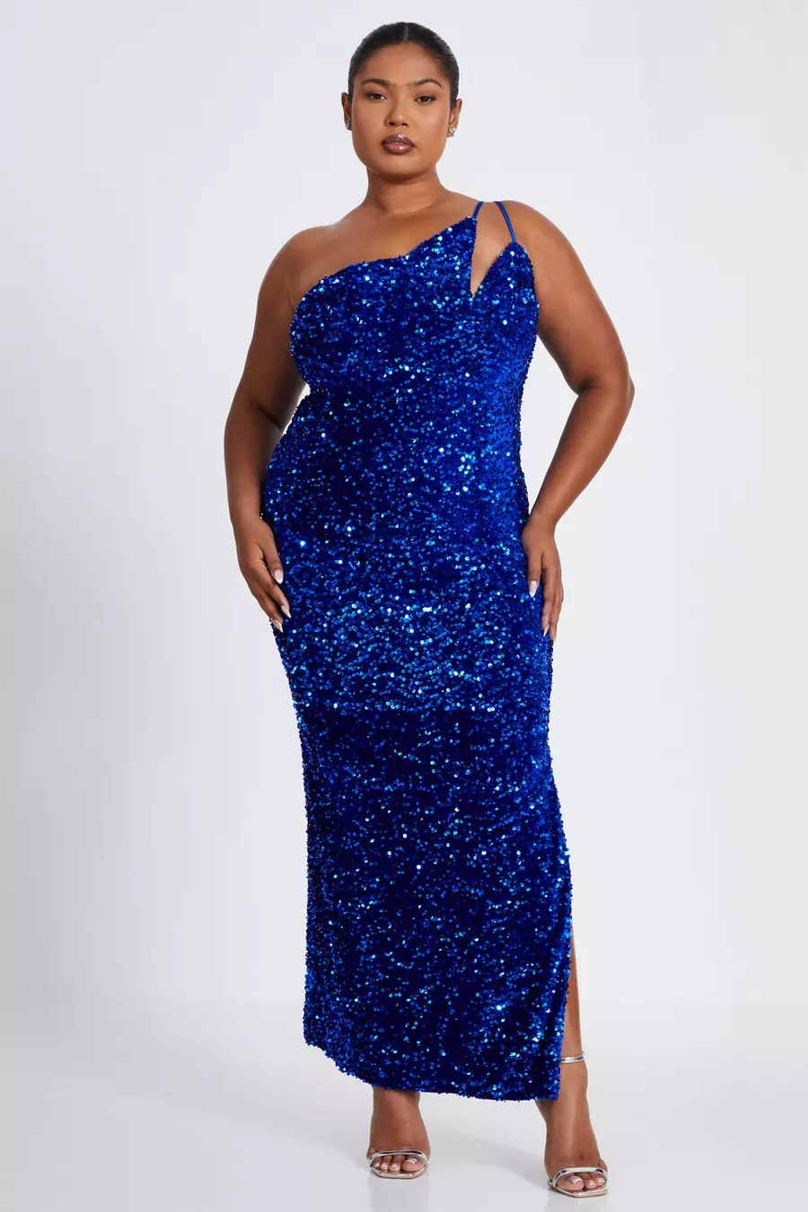 Quiz blue sequin dress best sale