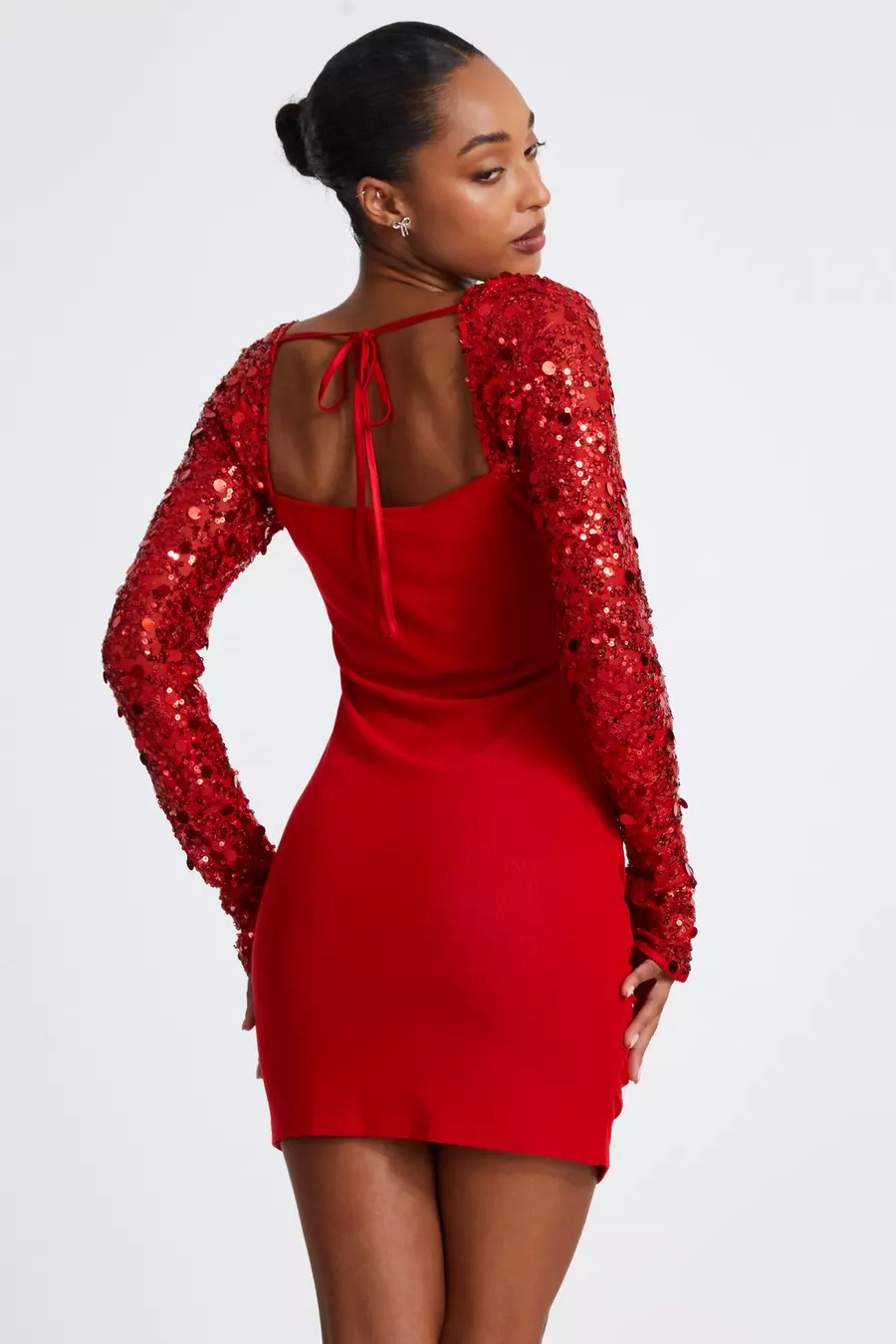 Quiz red lace dress best sale