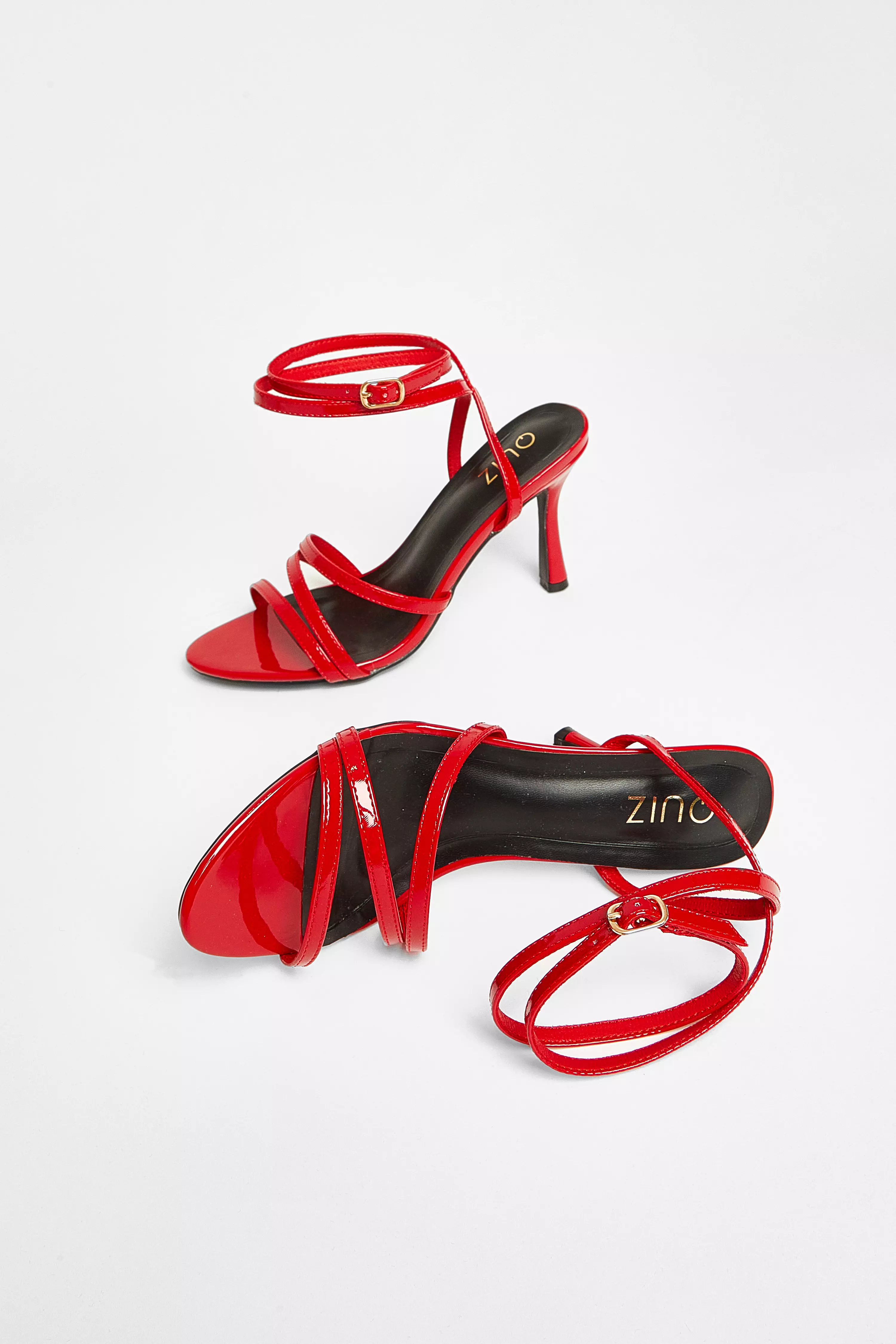 Red Strappy Heels