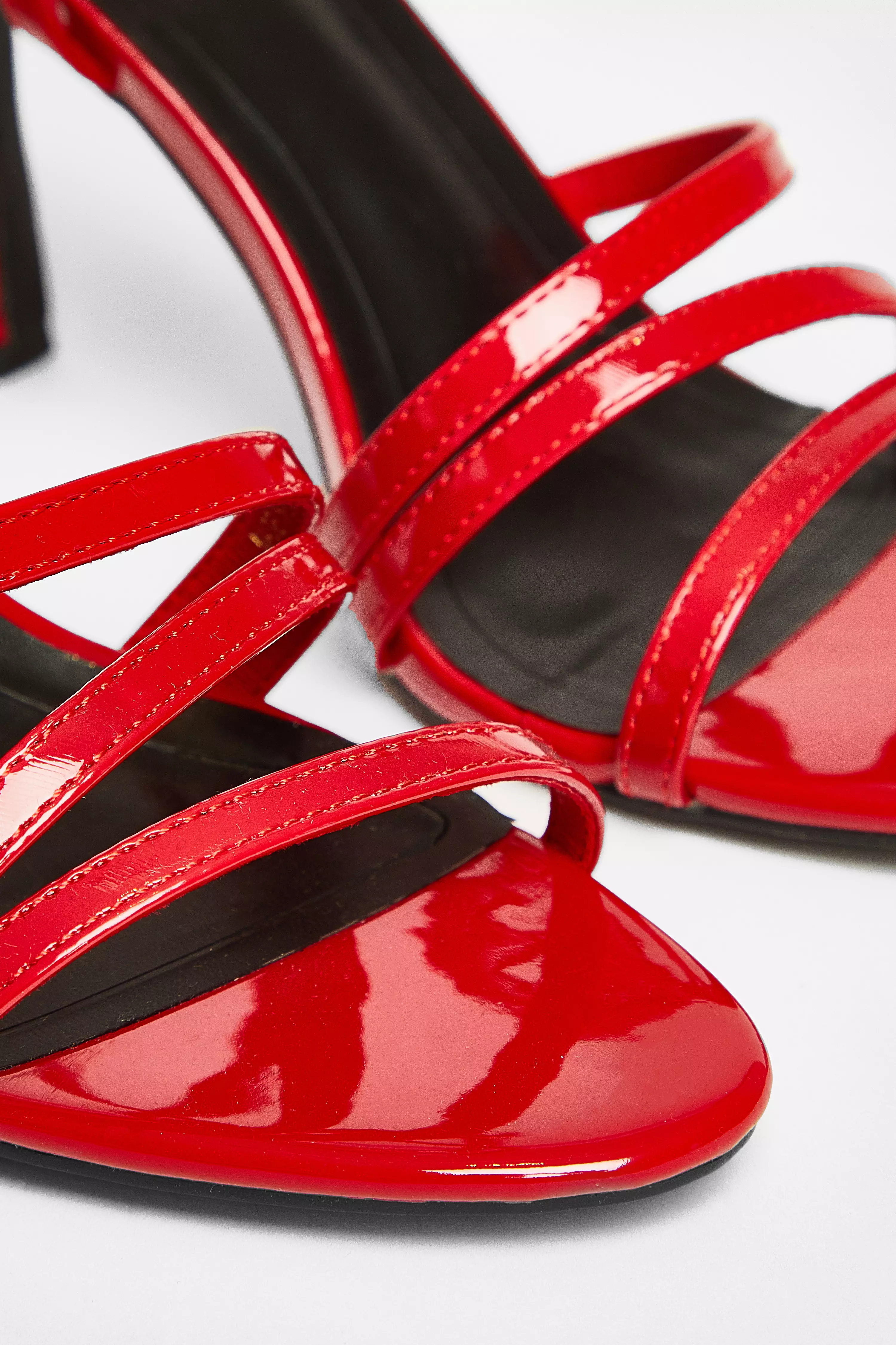 Red Strappy Heels