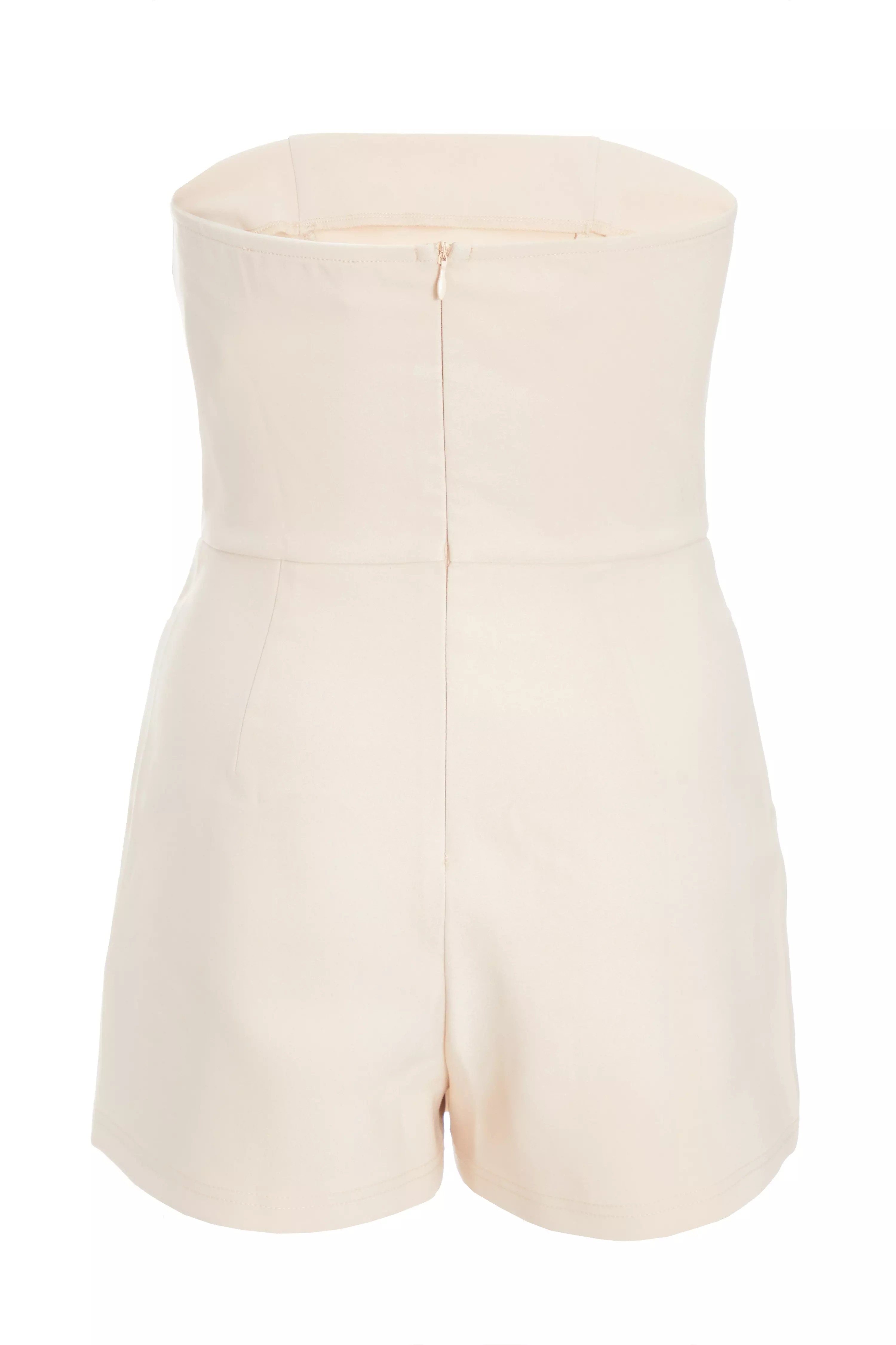 Stone Triple Belted Bandeau Playsuit