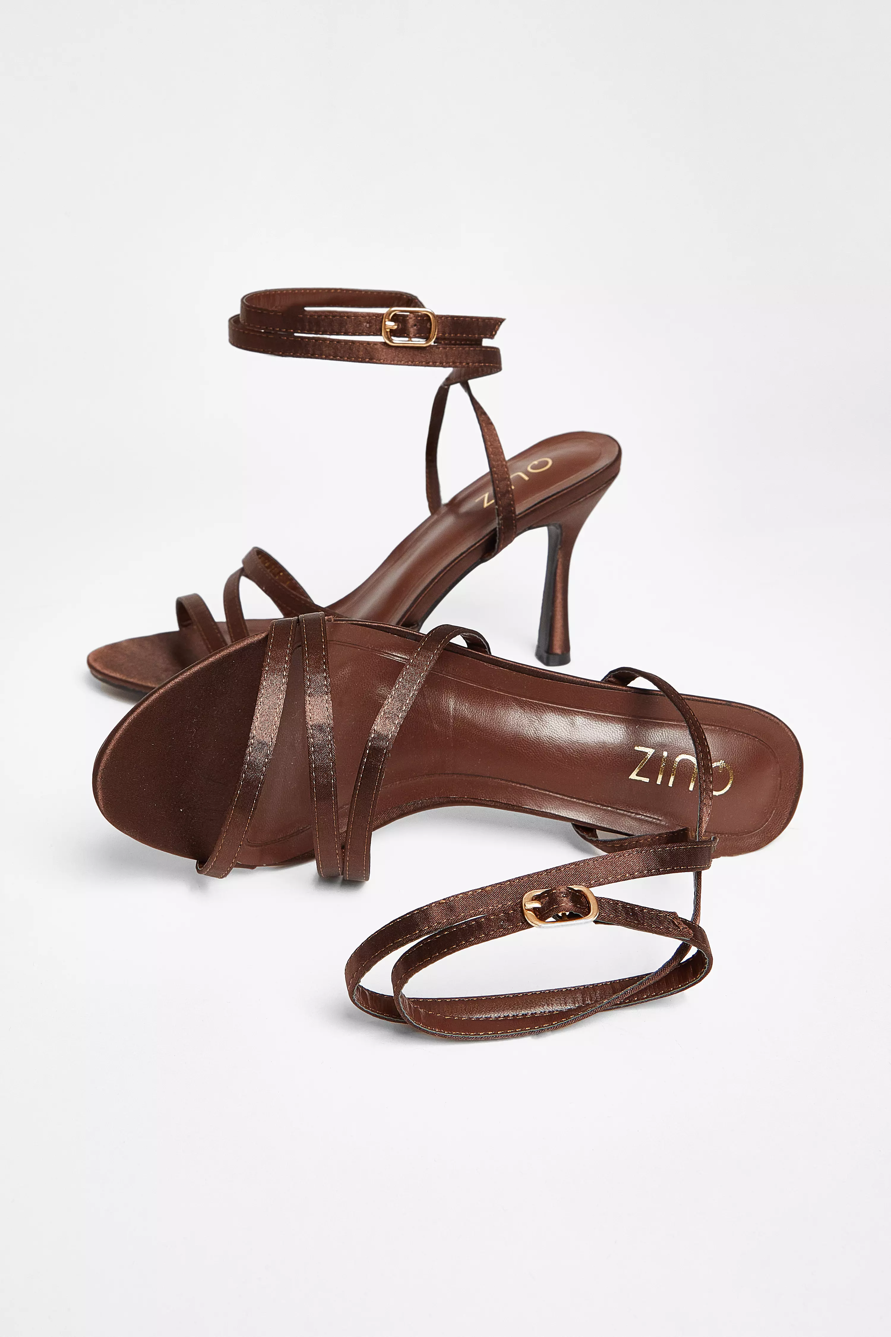Brown Strappy Heels