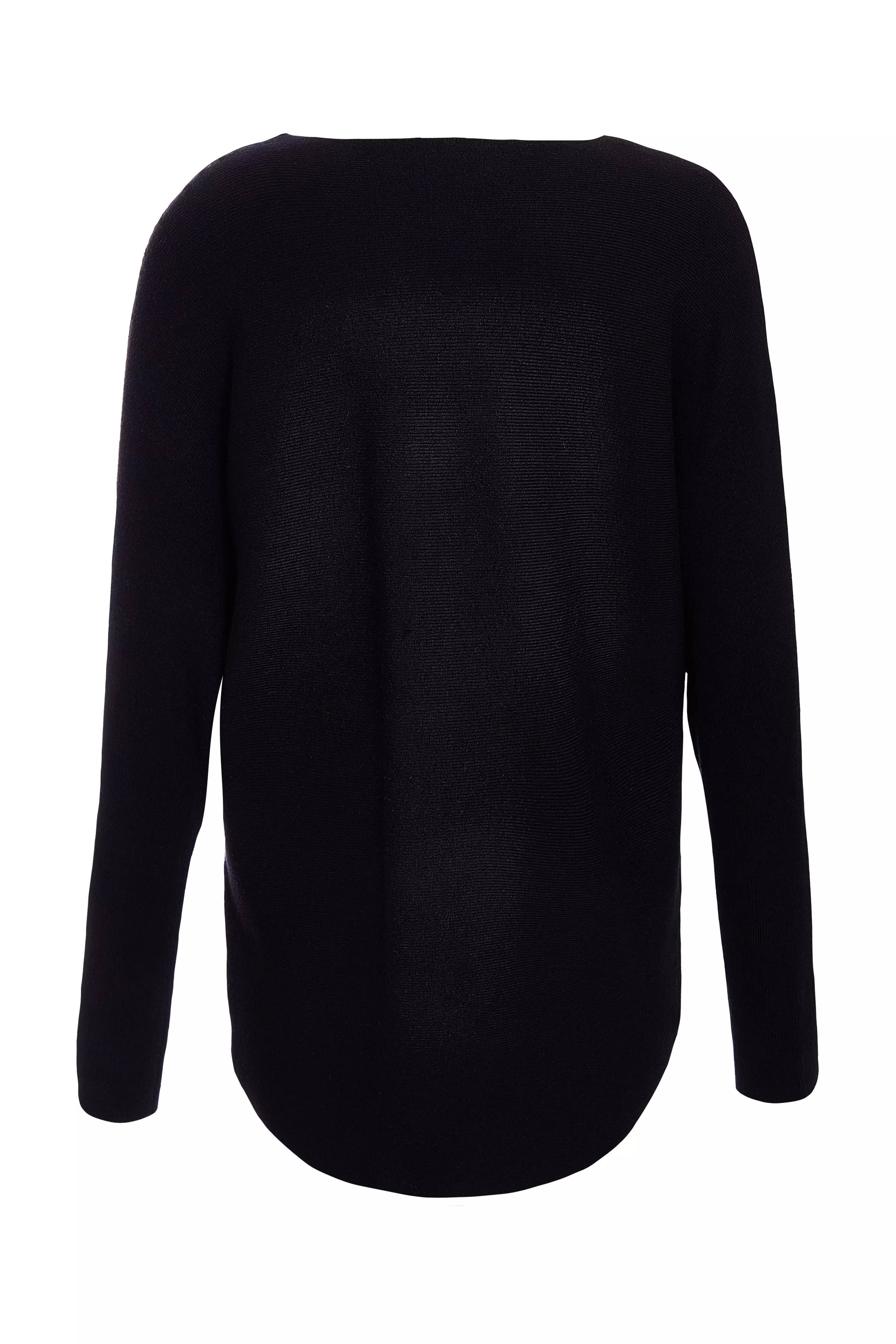 Black Knit Diamante Jumper