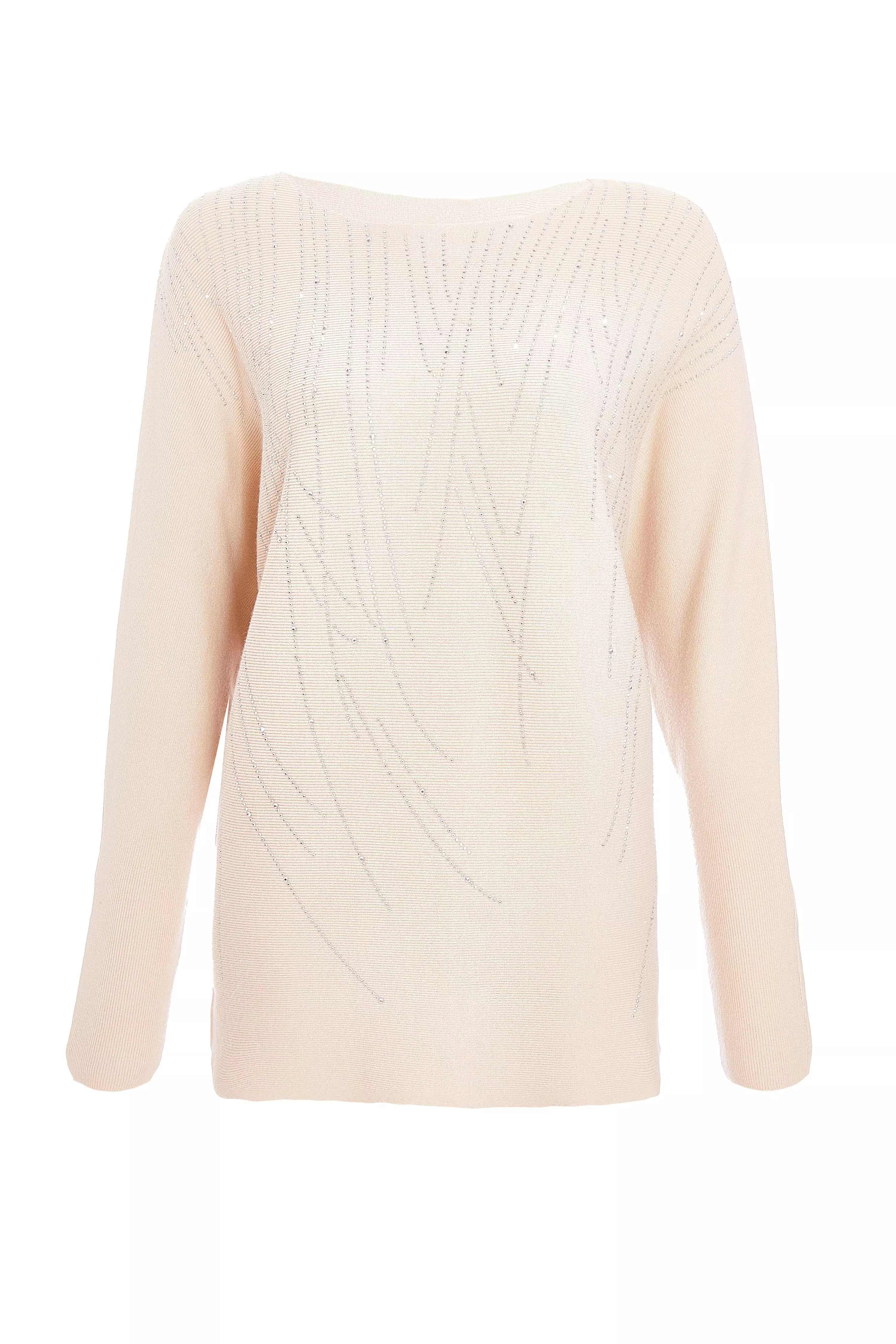 Stone Knit Diamante Jumper