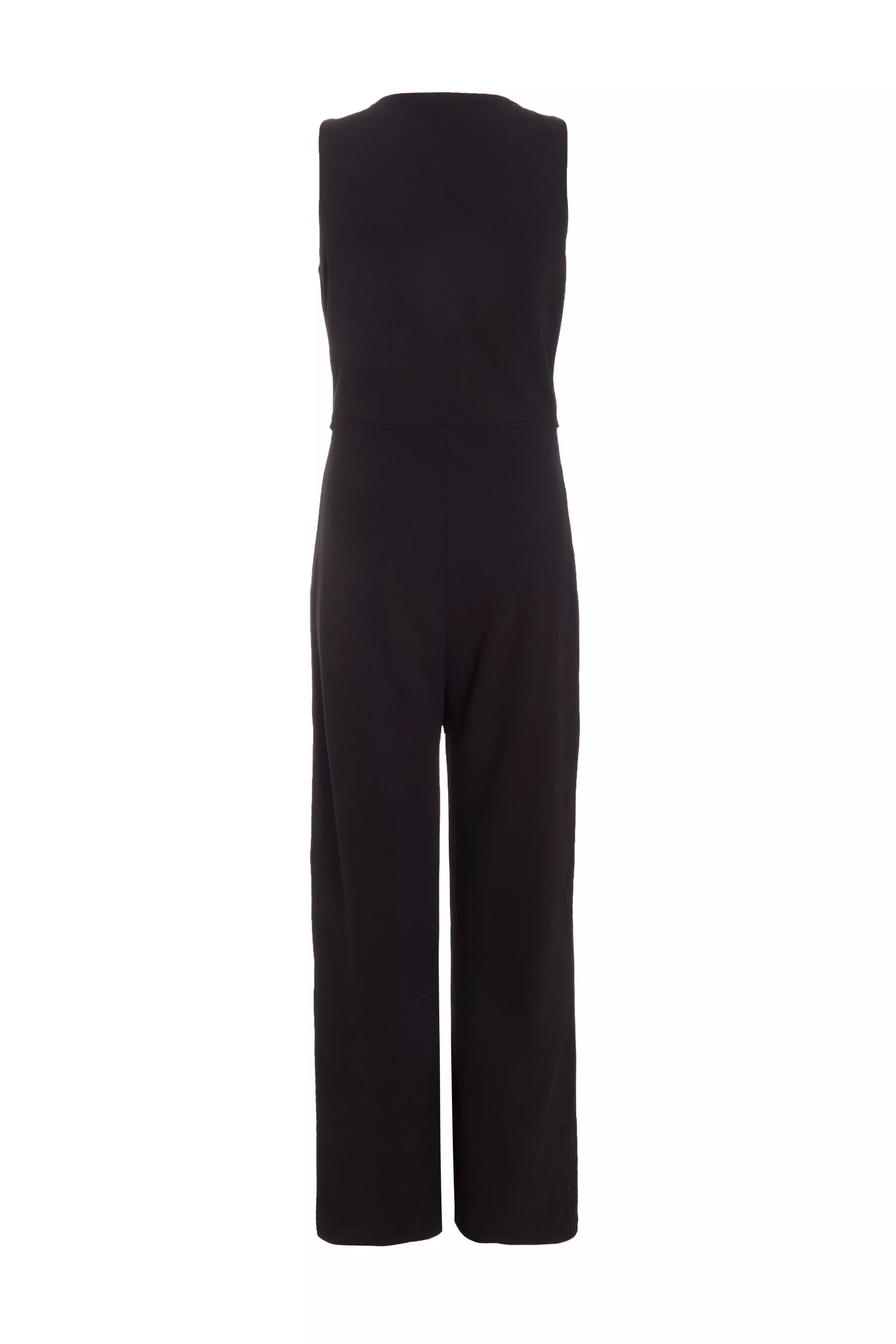 Black Waistcoat Jumpsuit