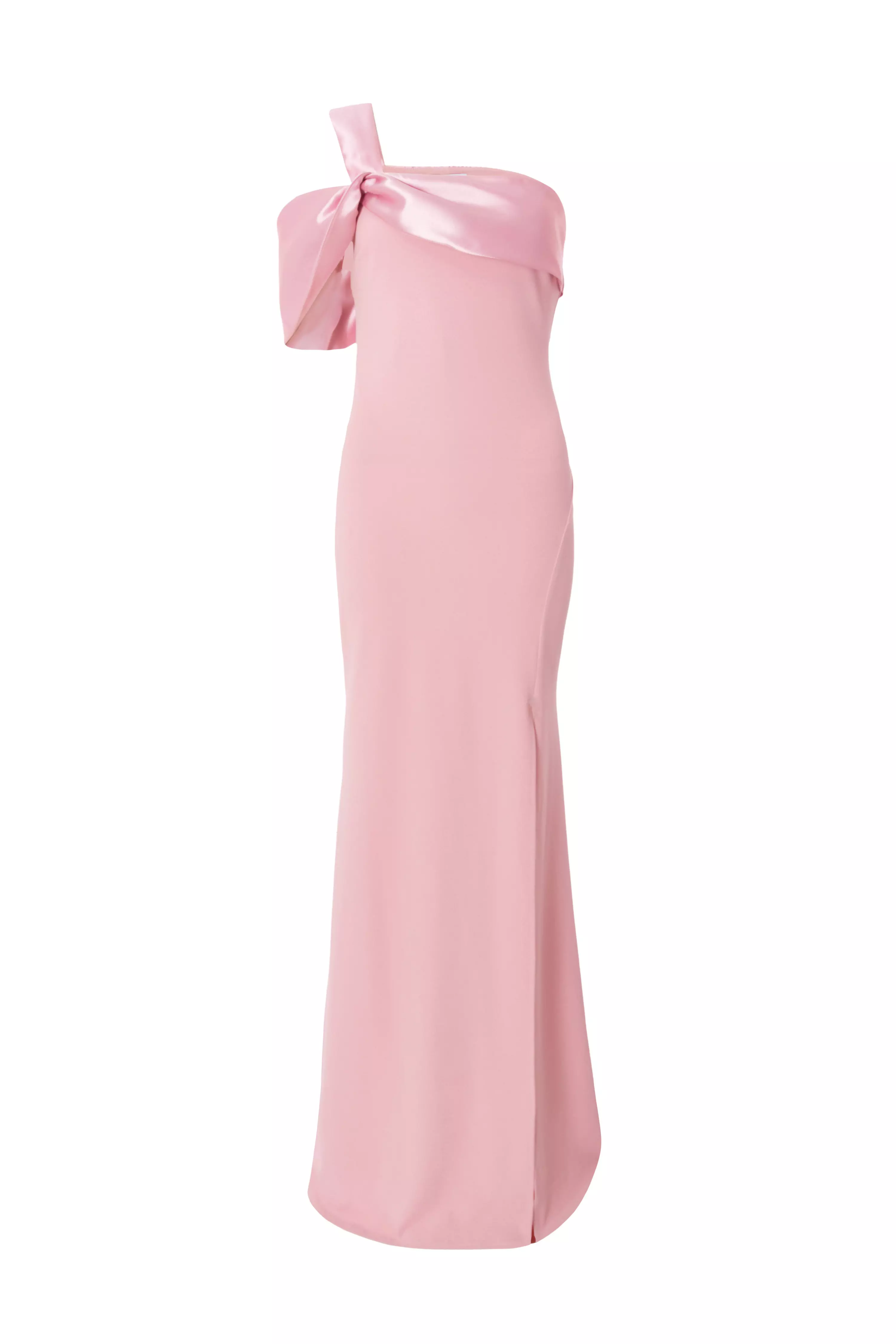 Blush One Shoulder Maxi Dress