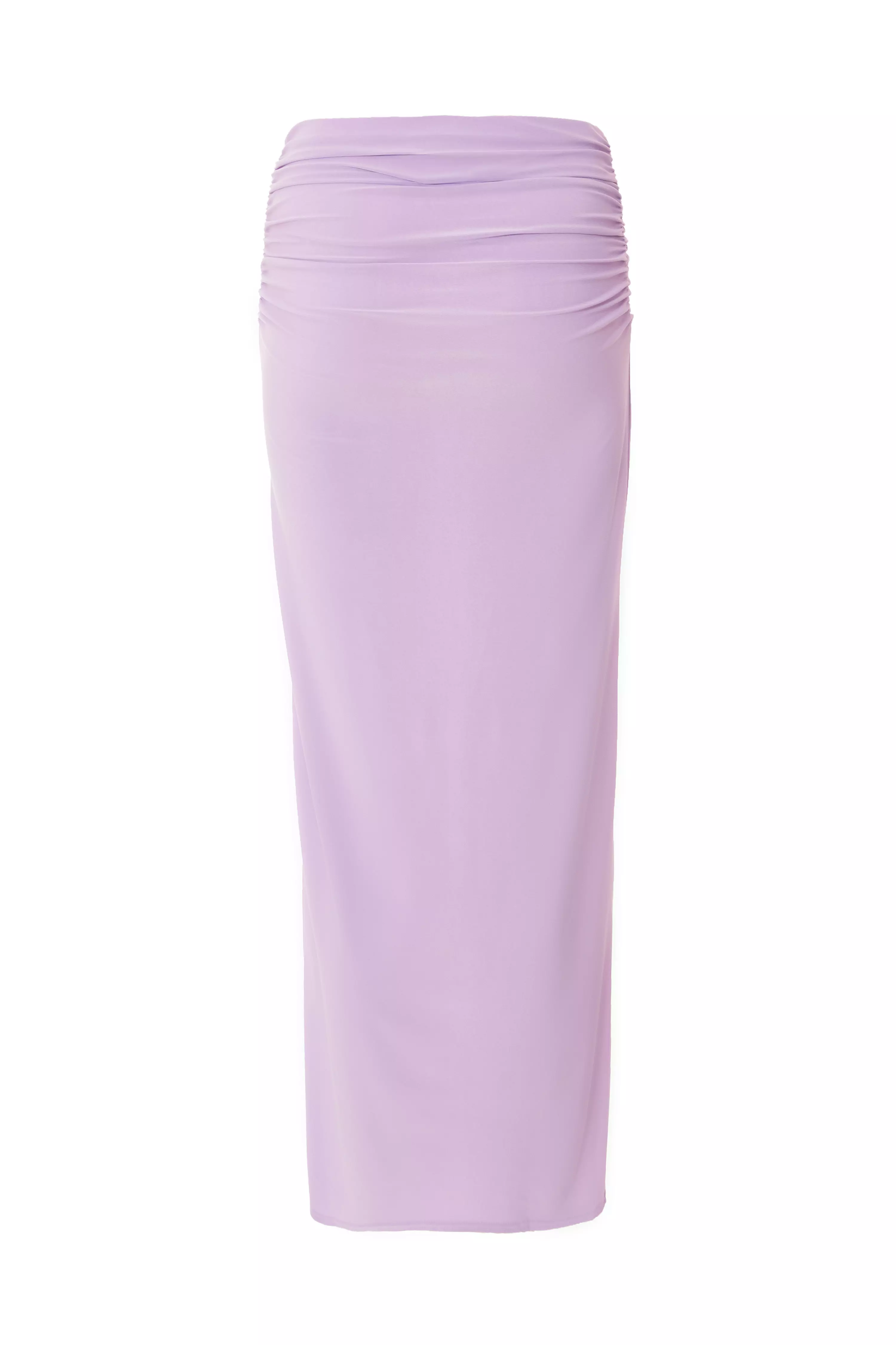 Lilac Bodycon Maxi Skirt