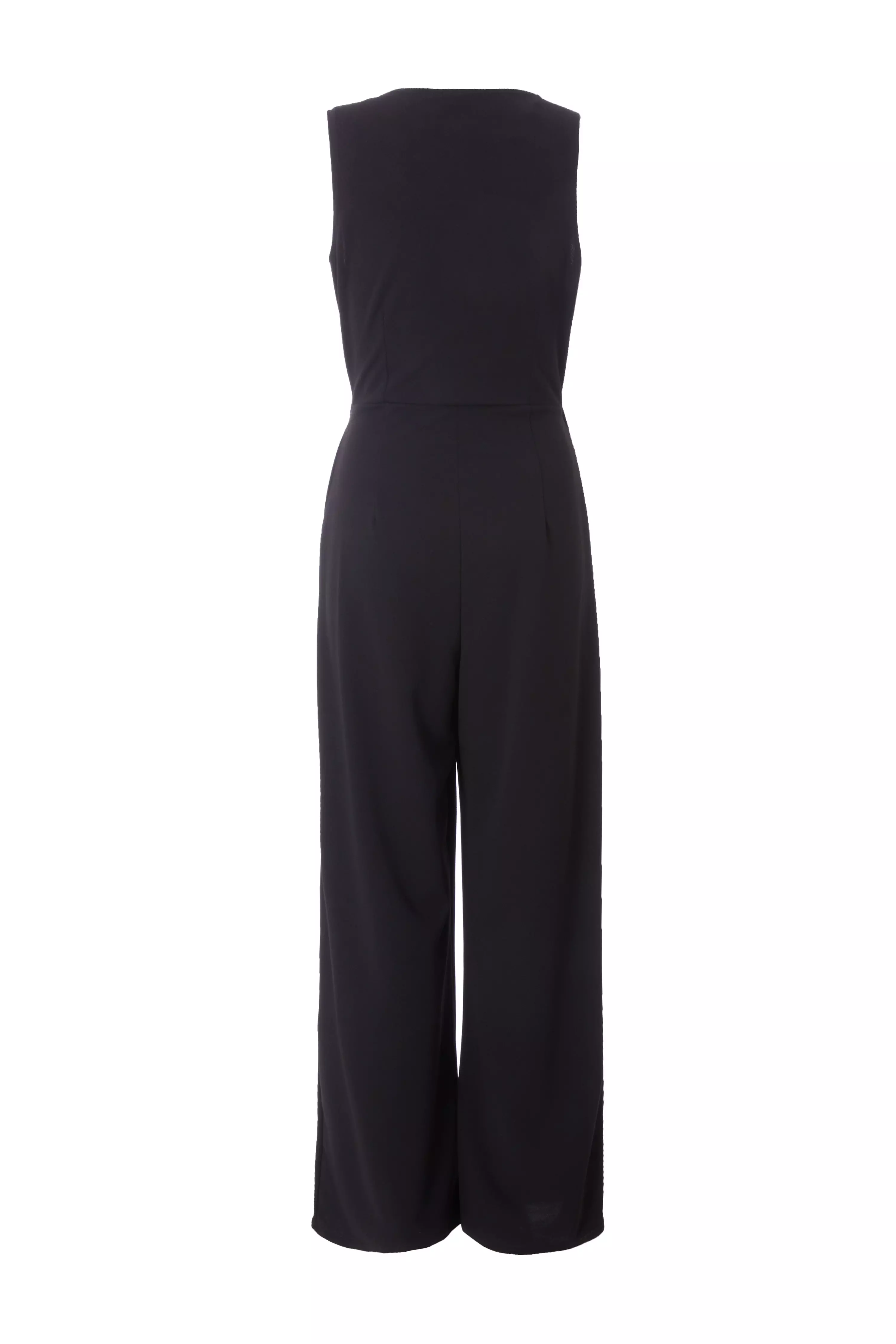 Black Waistcoat Jumpsuit