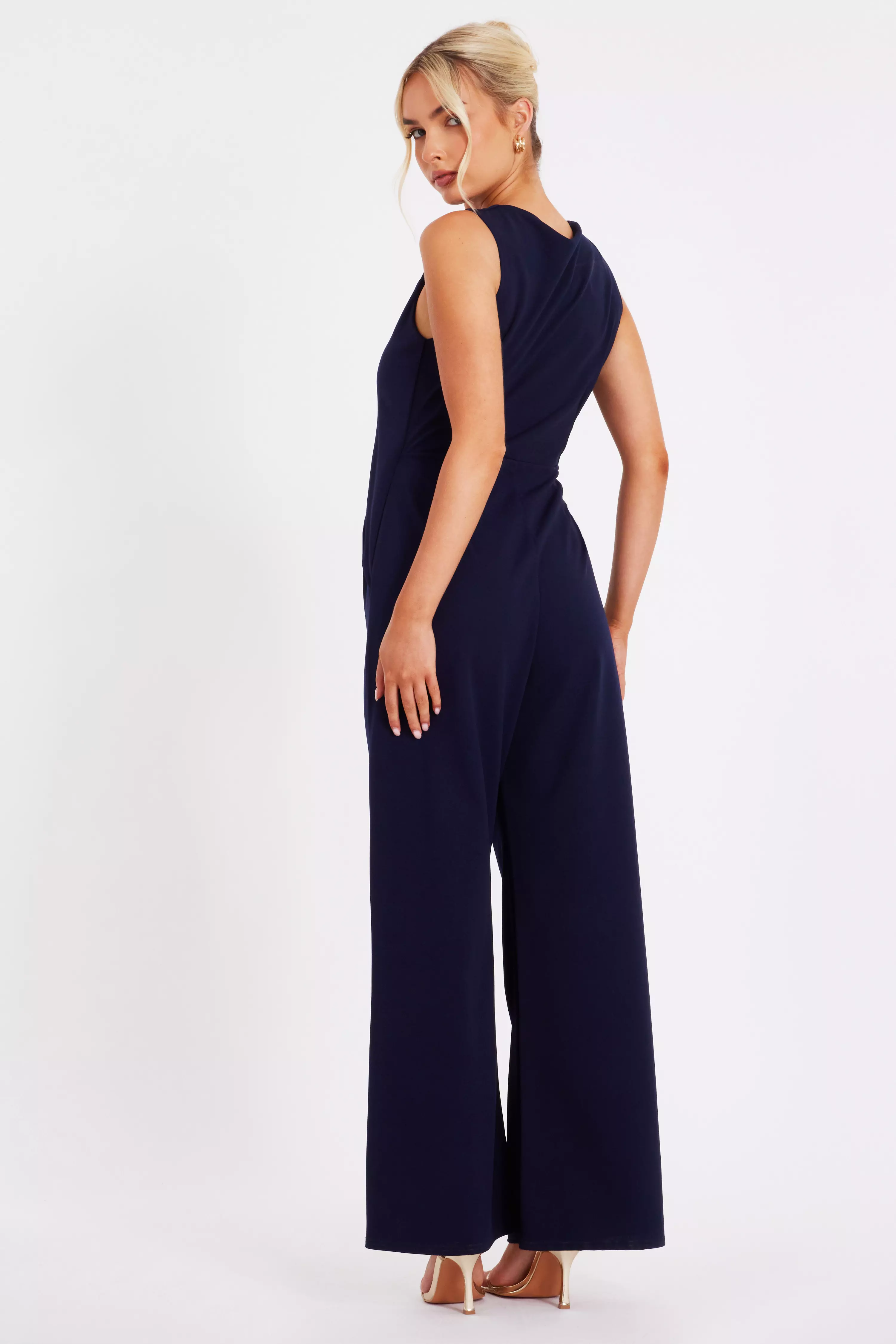 Navy Waistcoat Jumpsuit