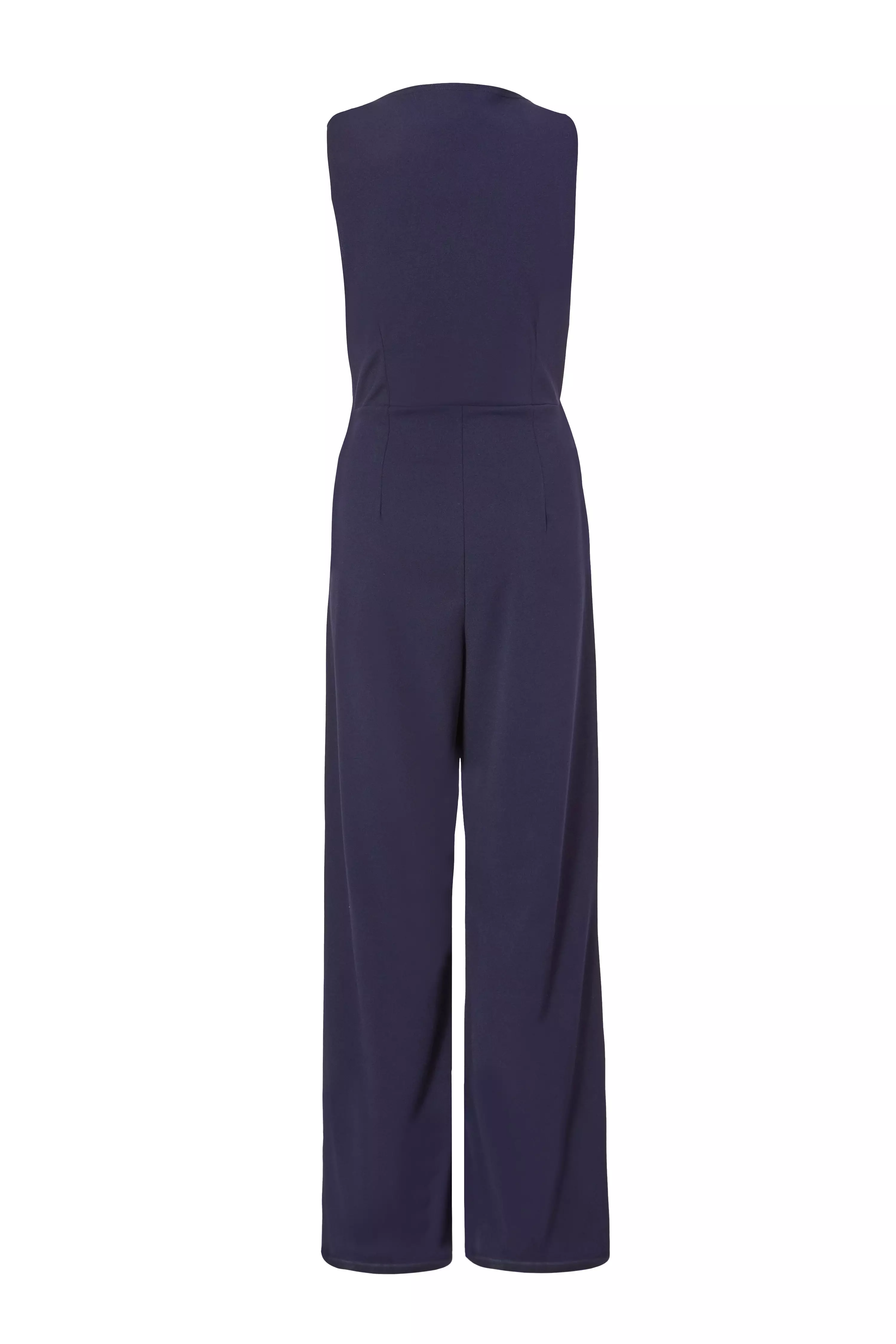 Navy Waistcoat Jumpsuit