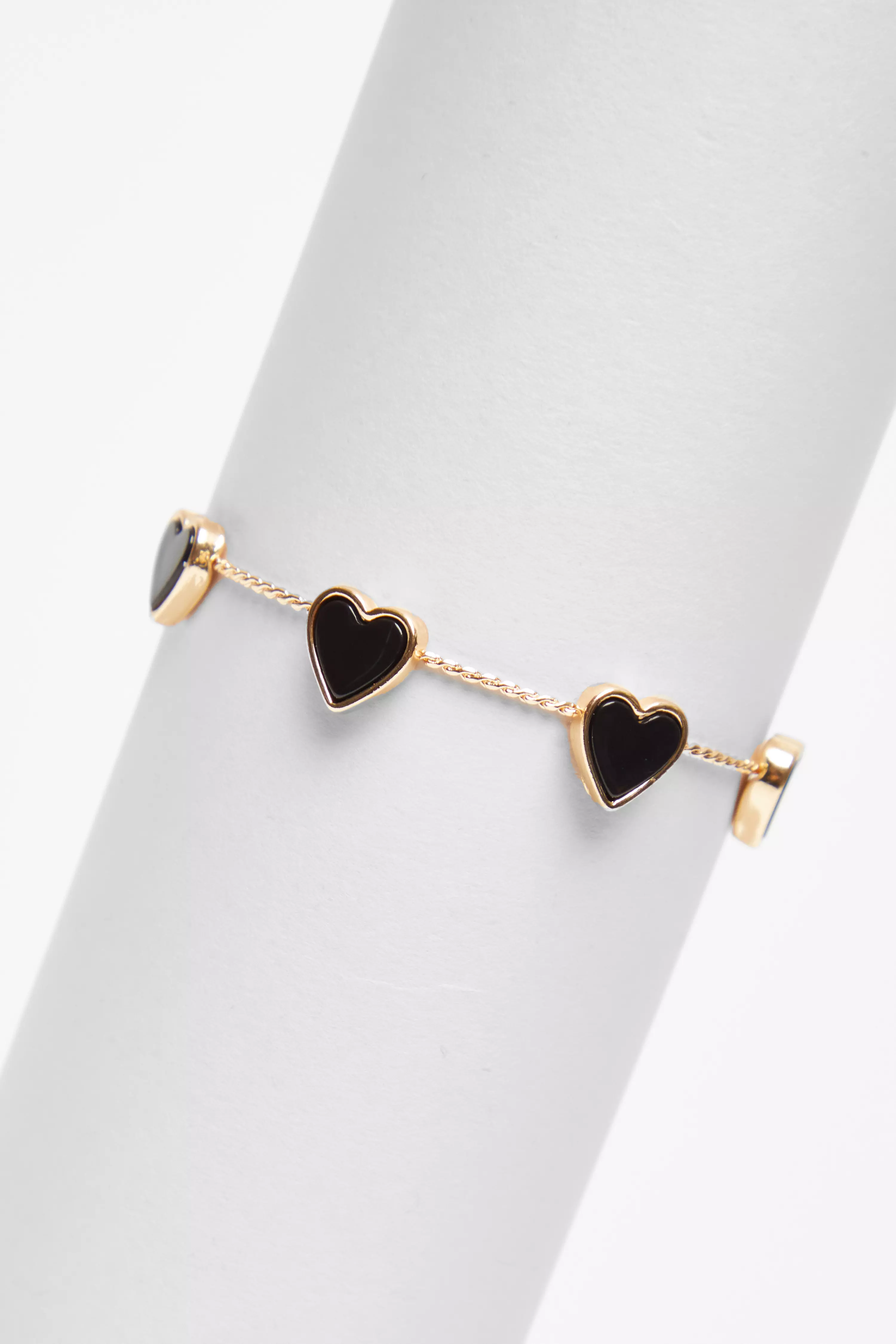 Black Heart Toggle Bracelet