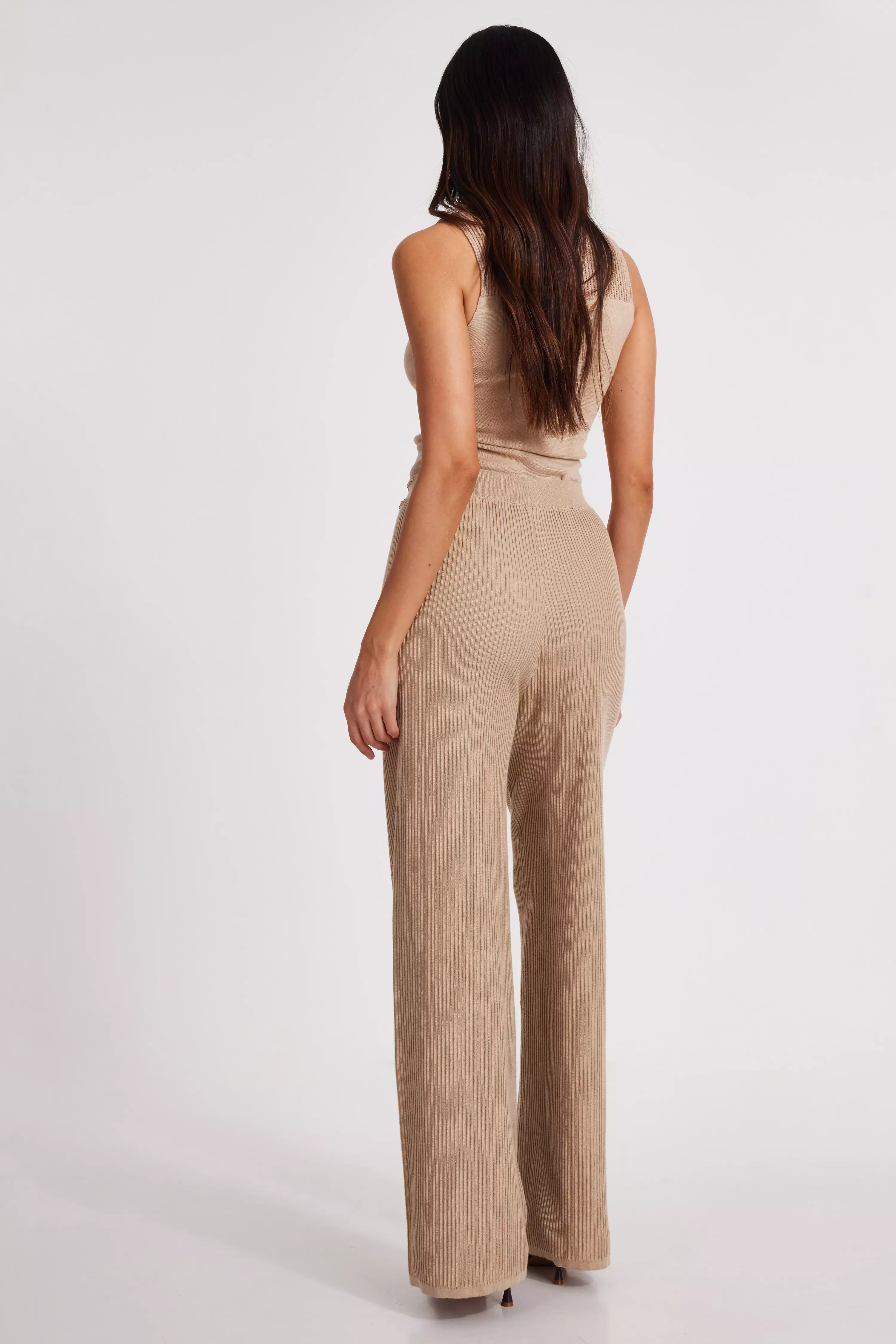 Stone Knit Beaded Trousers