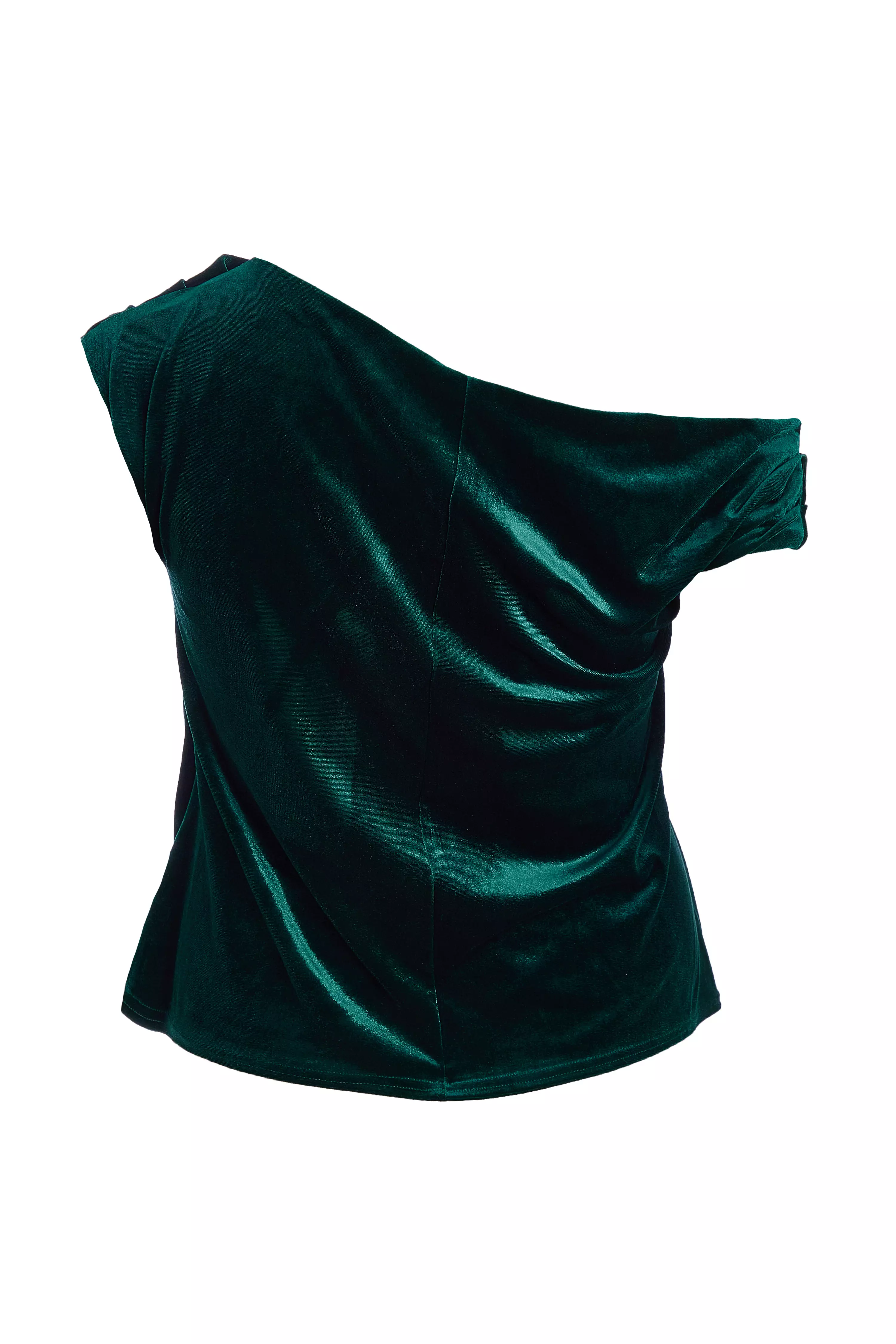 Curve Bottle Green Velvet Top