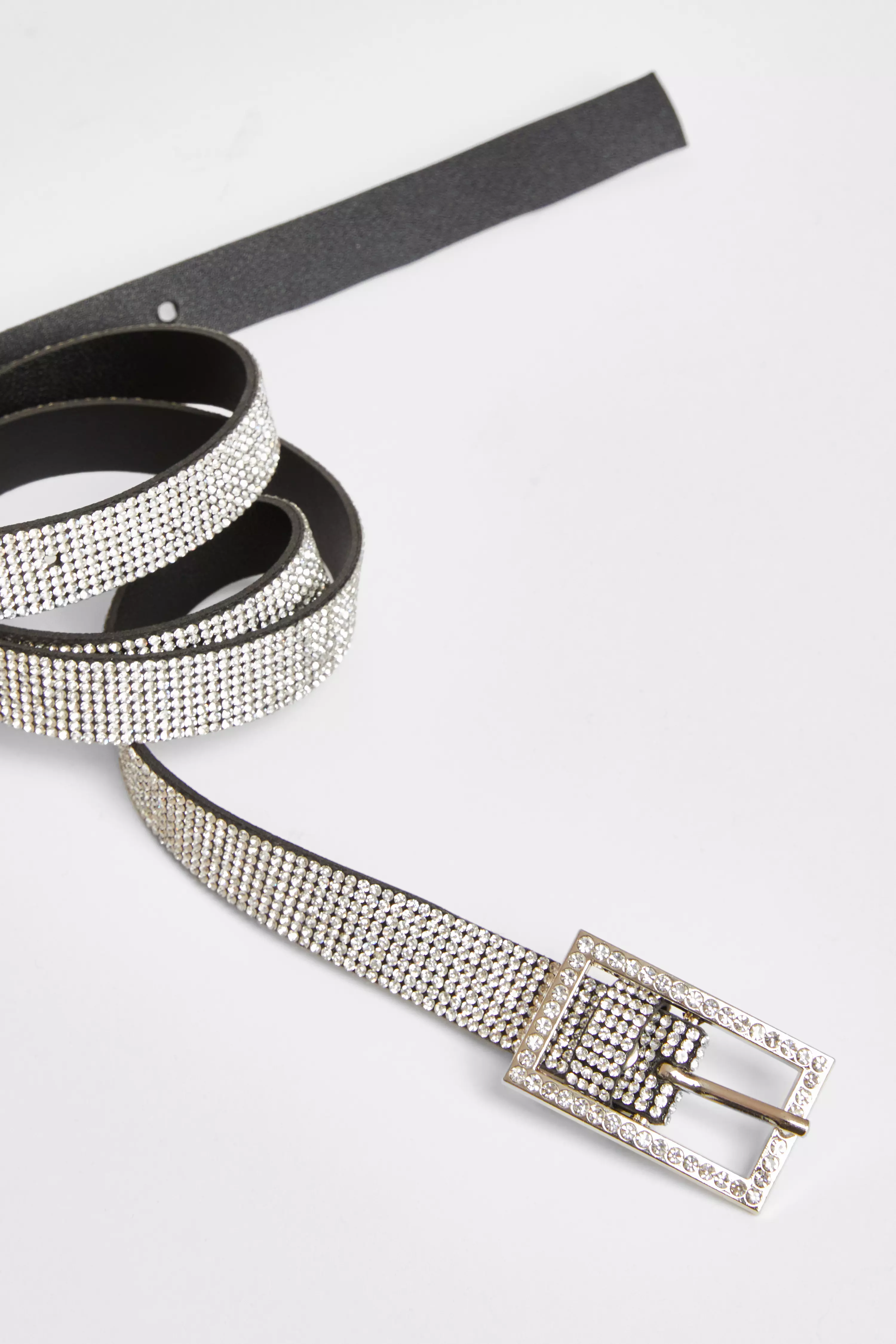 Thin Diamante Belt 