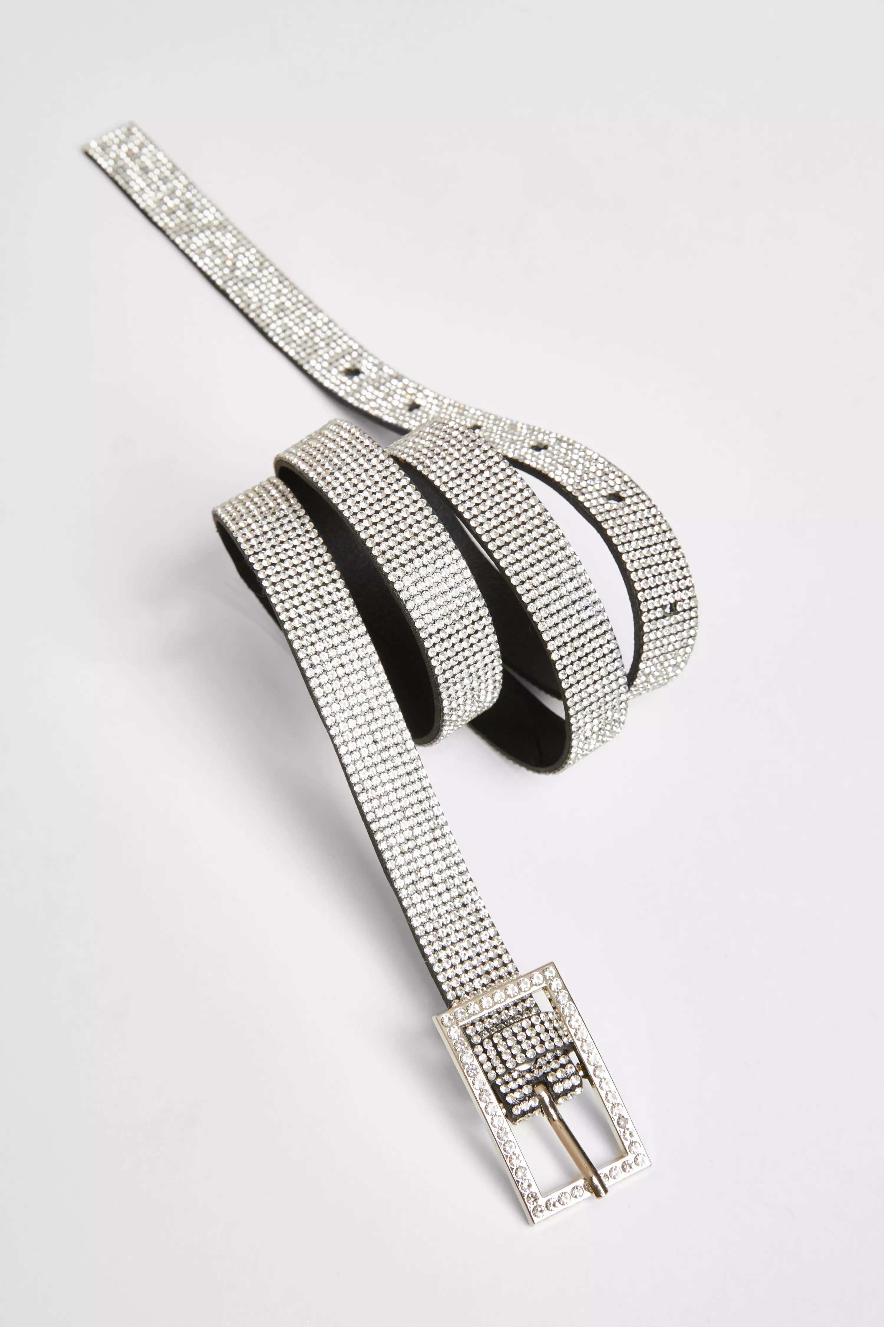 Thin Diamante Belt 