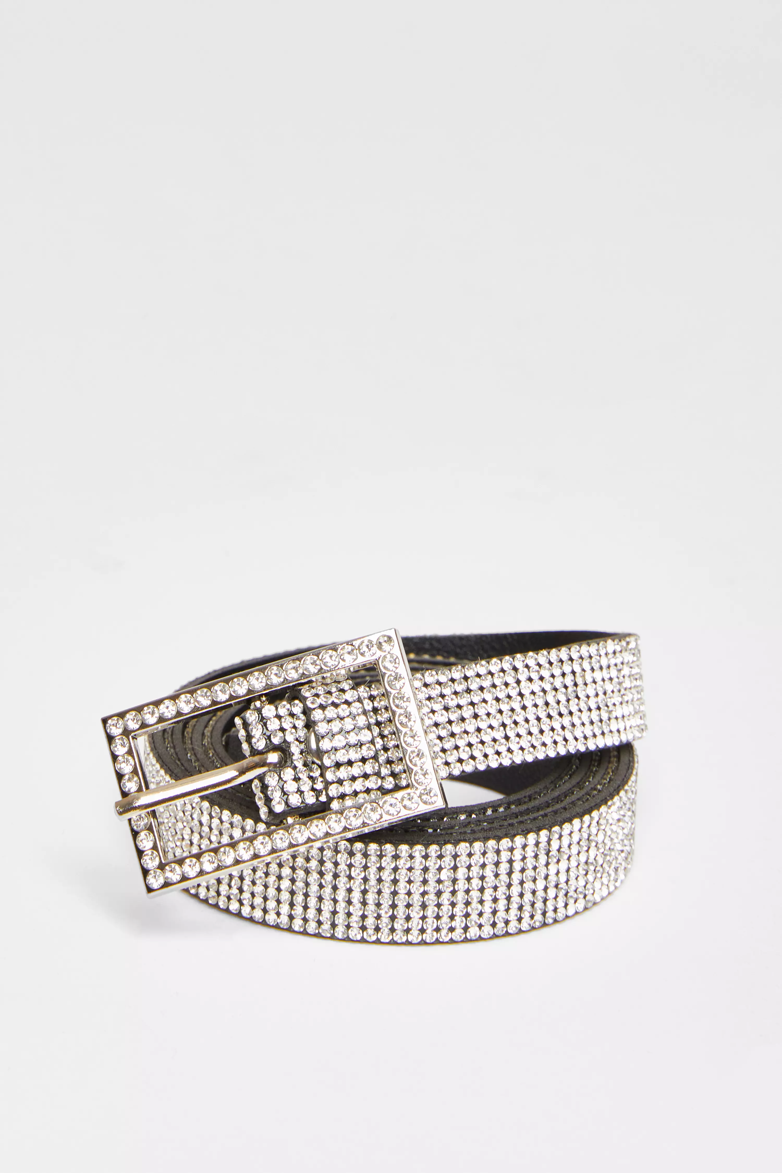 Thin Diamante Belt 